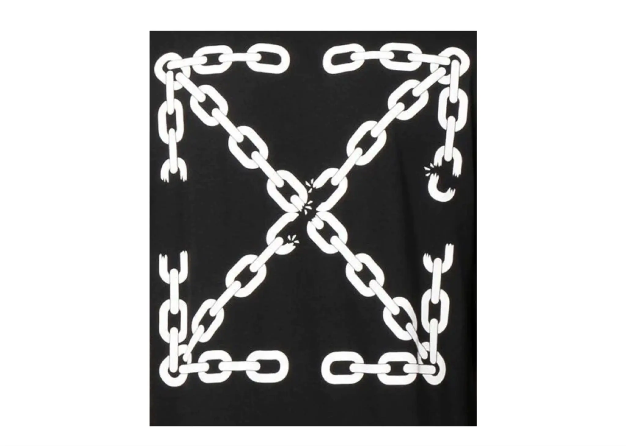 Off-White Chain Arrows Print T-Shirt Black - photo 2