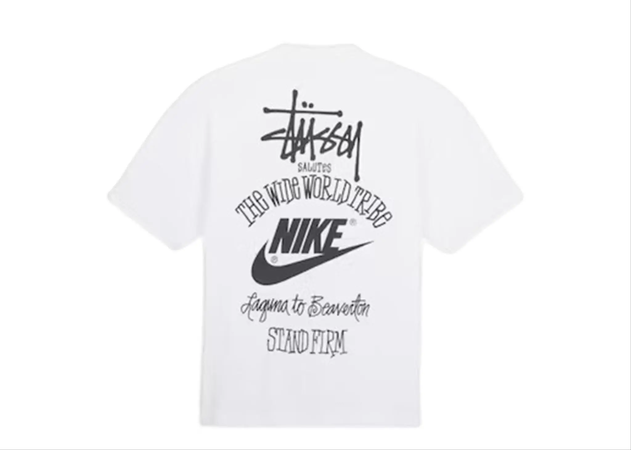 Nike x Stussy The Wide World Tribe T-Shirt White - photo 2