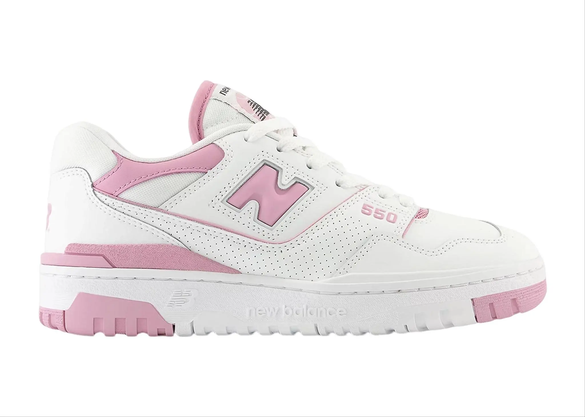 New Balance 550 White Bubblegum Pink (Women's)