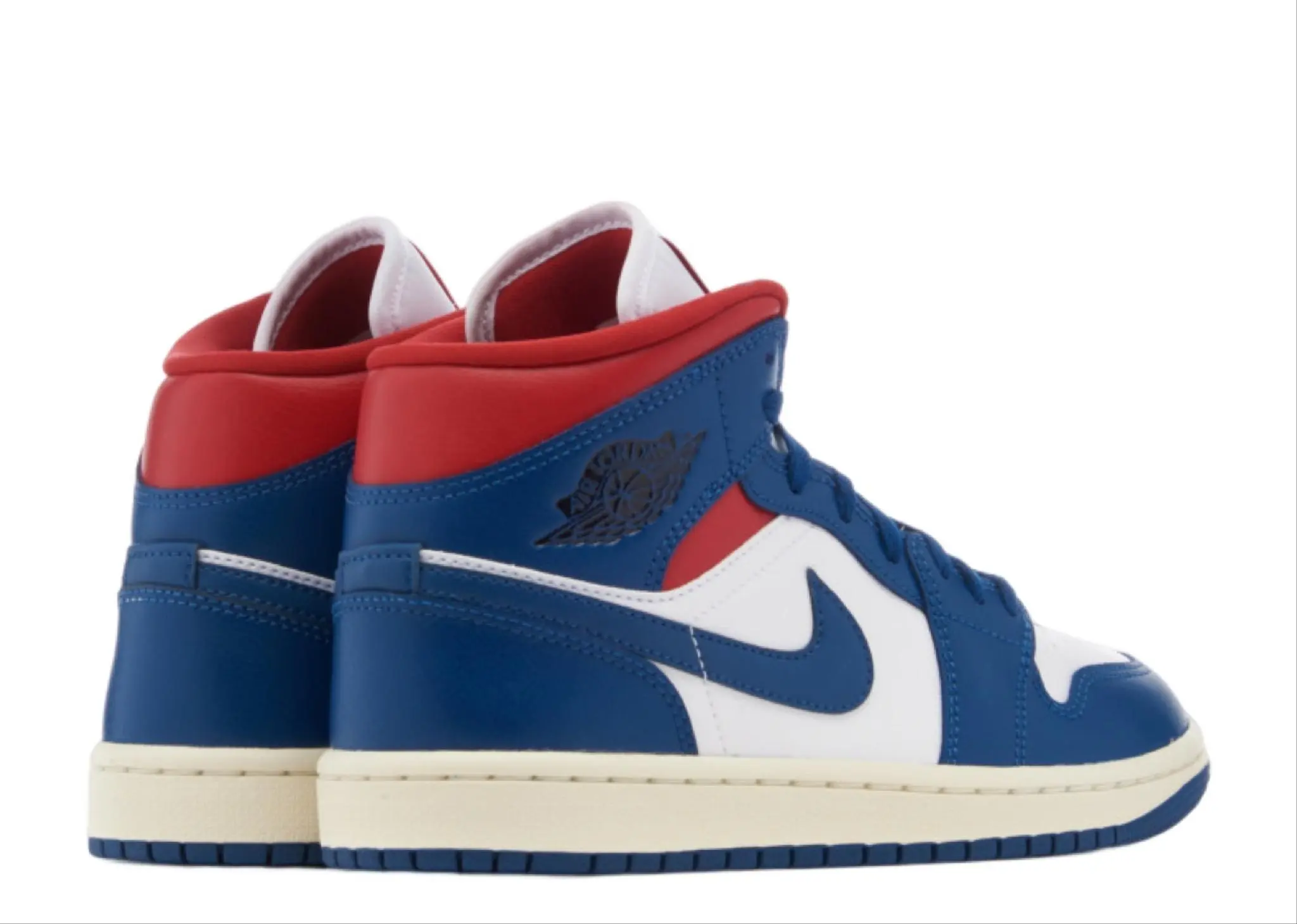 Jordan 1 Mid French Blue Gym Red (Women's) - photo 3
