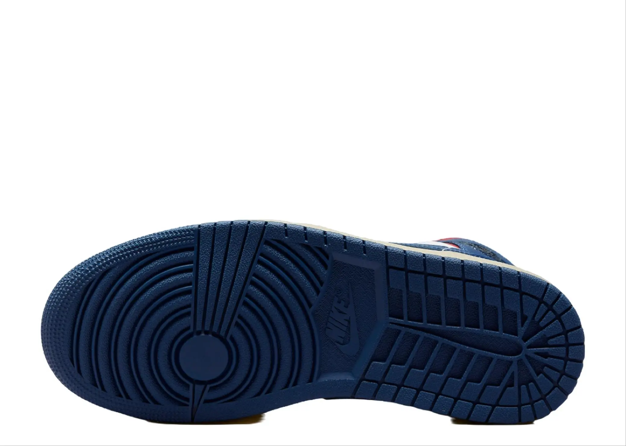 Jordan 1 Mid French Blue Gym Red (Women's) - photo 4