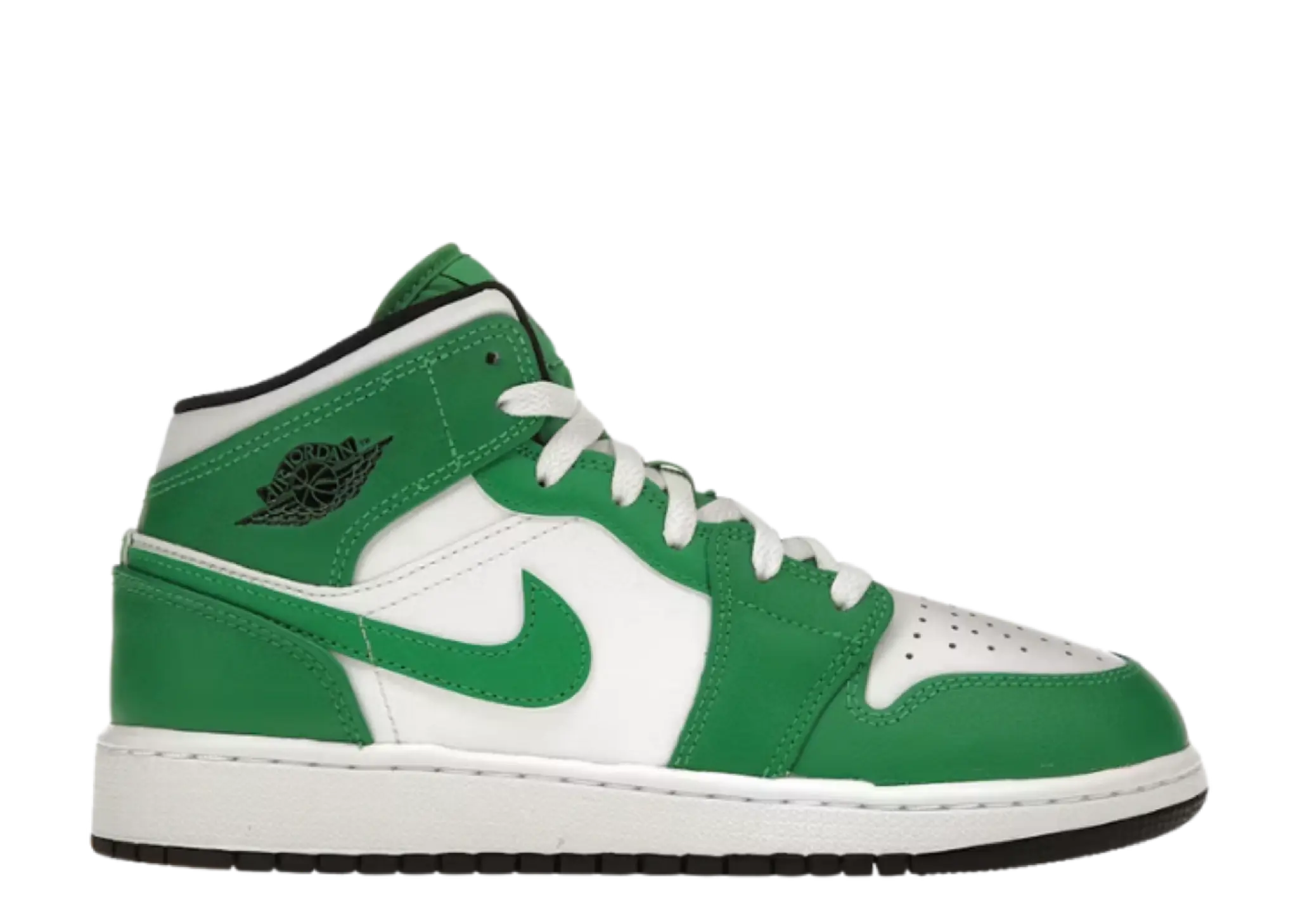 Air Jordan 1 Mid Lucky Green (Grade School)