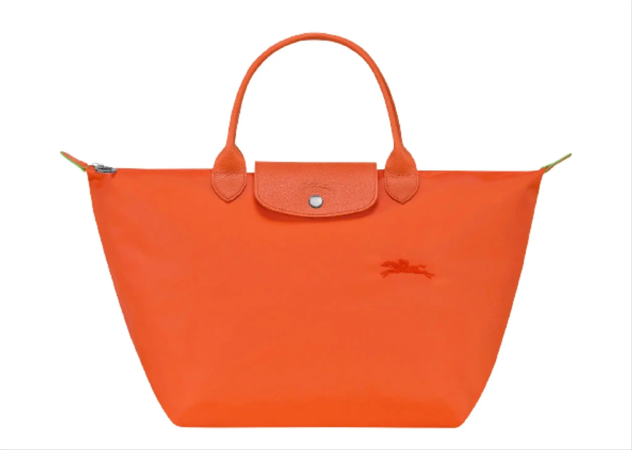 Longchamp Medium Le Pliage Green Top Handle Bag