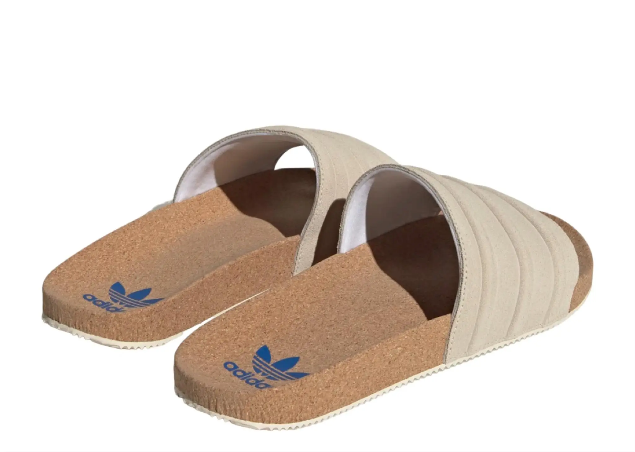 Adidas Adilette Premium Slides Wonder White Cork - photo 4
