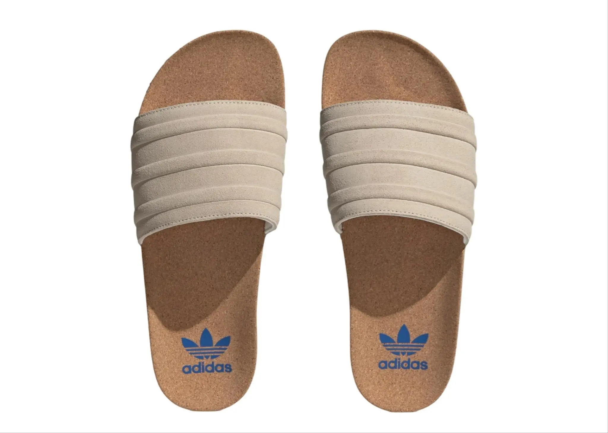 Adidas Adilette Premium Slides Wonder White Cork - photo 2