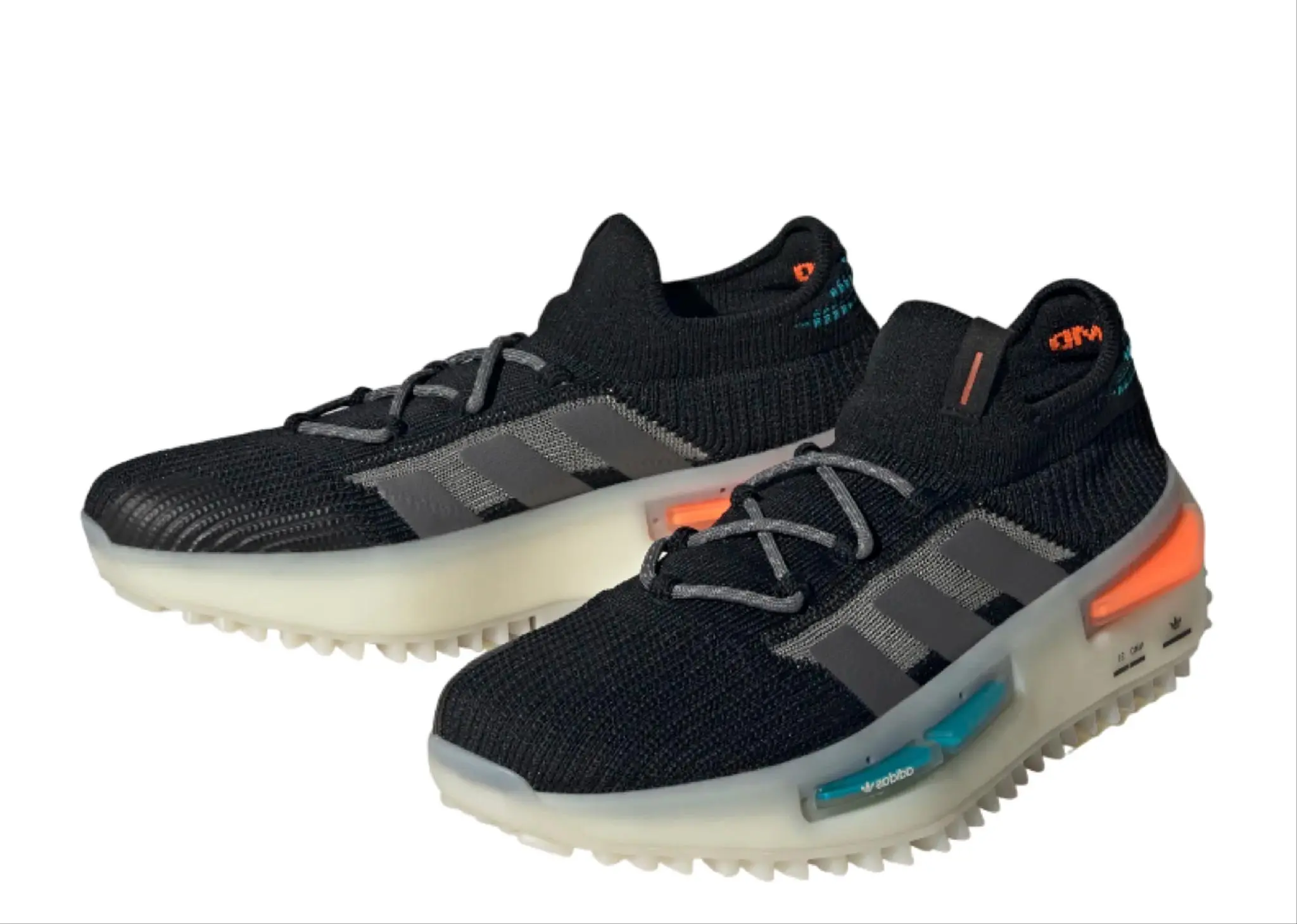 Adidas NMD S1 Core Black Blue Orange - photo 2