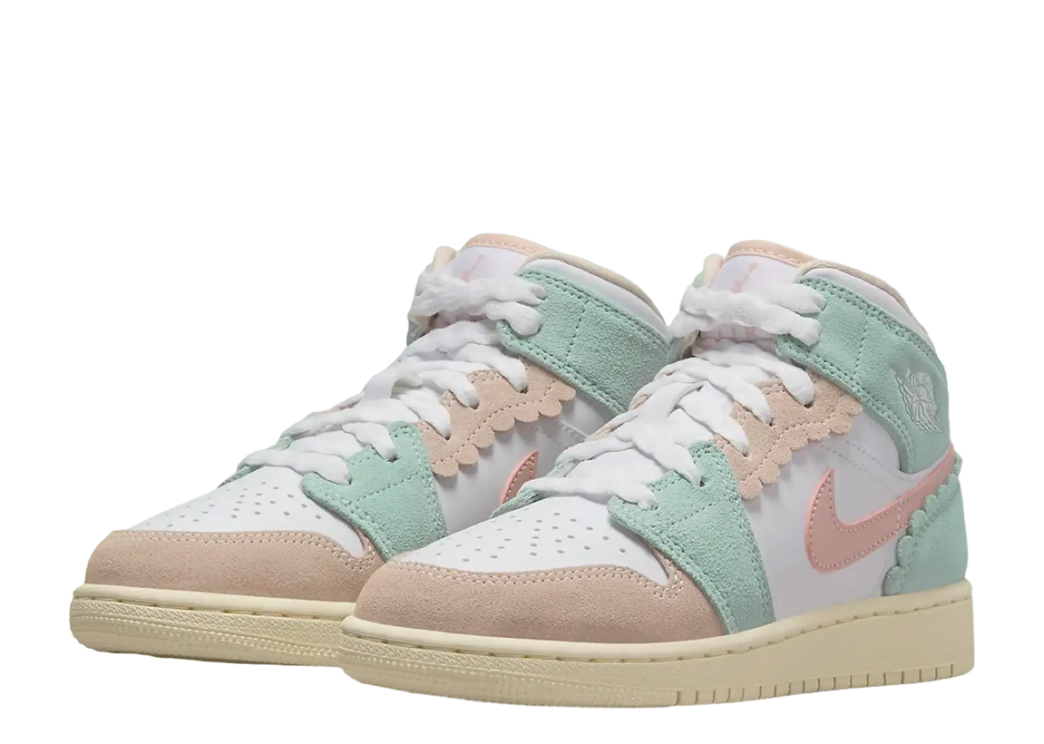 Air Jordan 1 Mid SE Pink Oxford (Grade School) - photo 2
