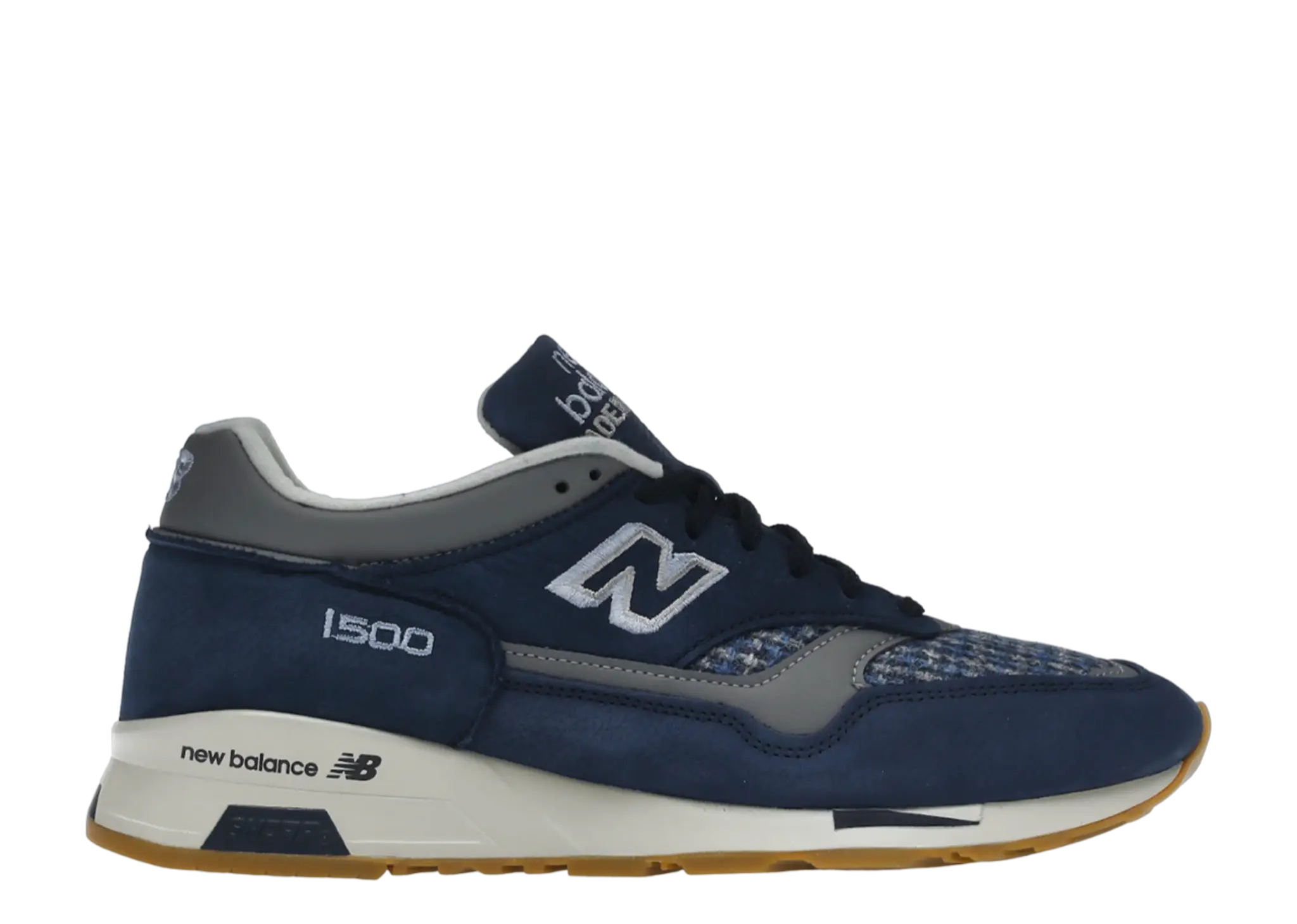 New Balance 1500 MiUK Navy Grey Harris Tweed