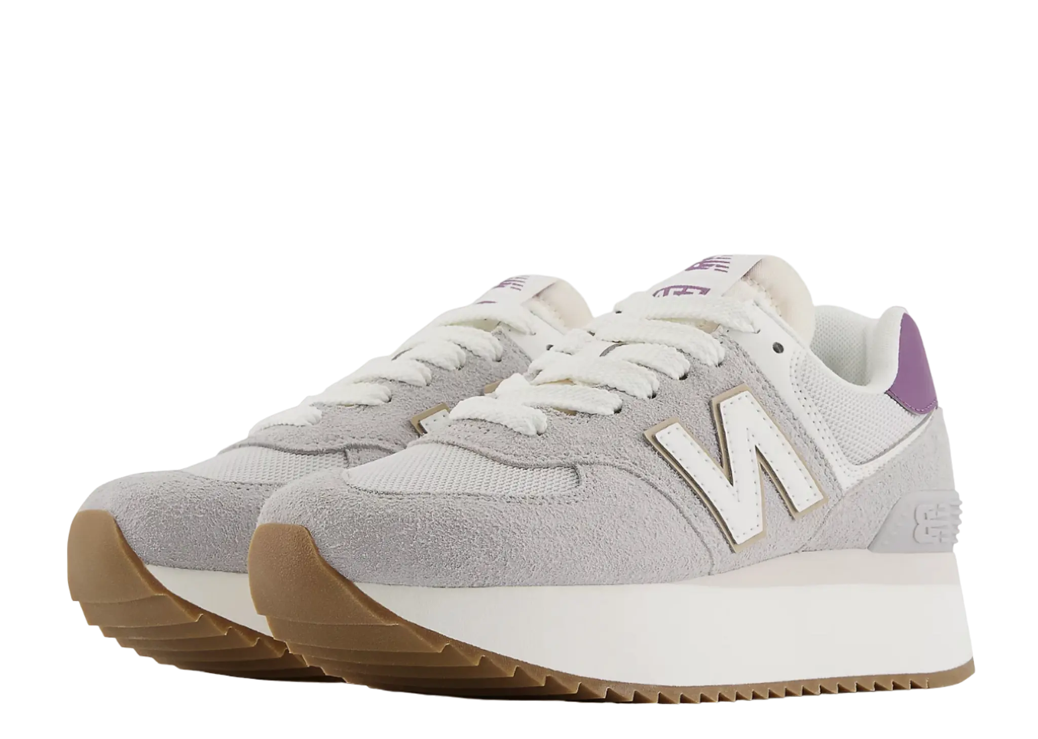 New Balance 574 Plus Grey Purple (Women's) - photo 2