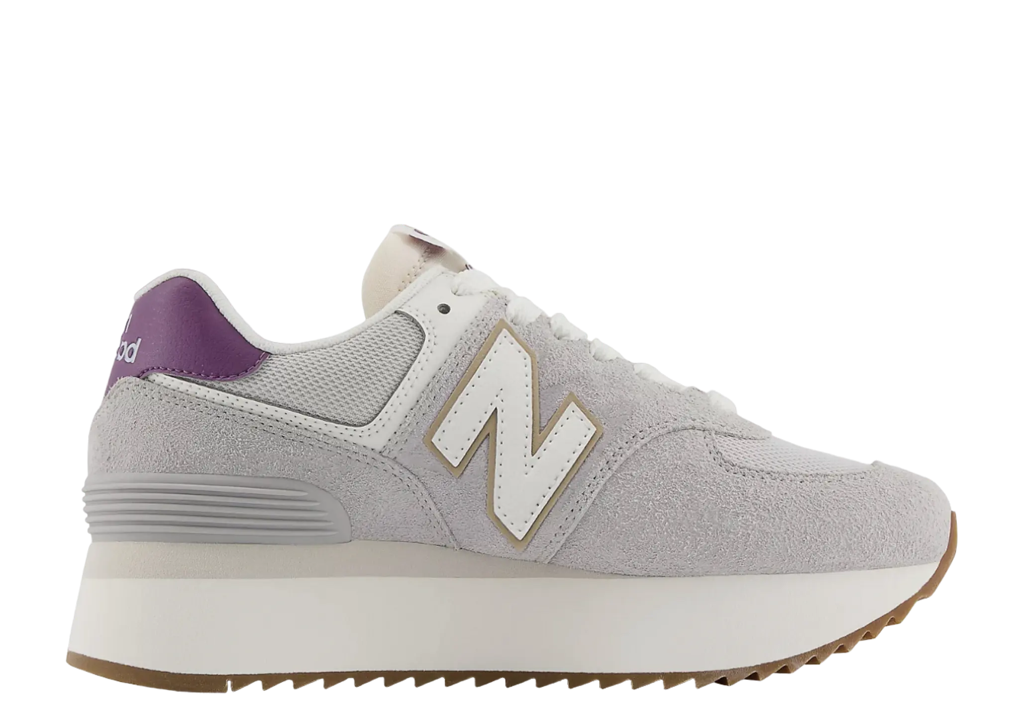 New Balance 574 Plus Grey Purple (Women's)