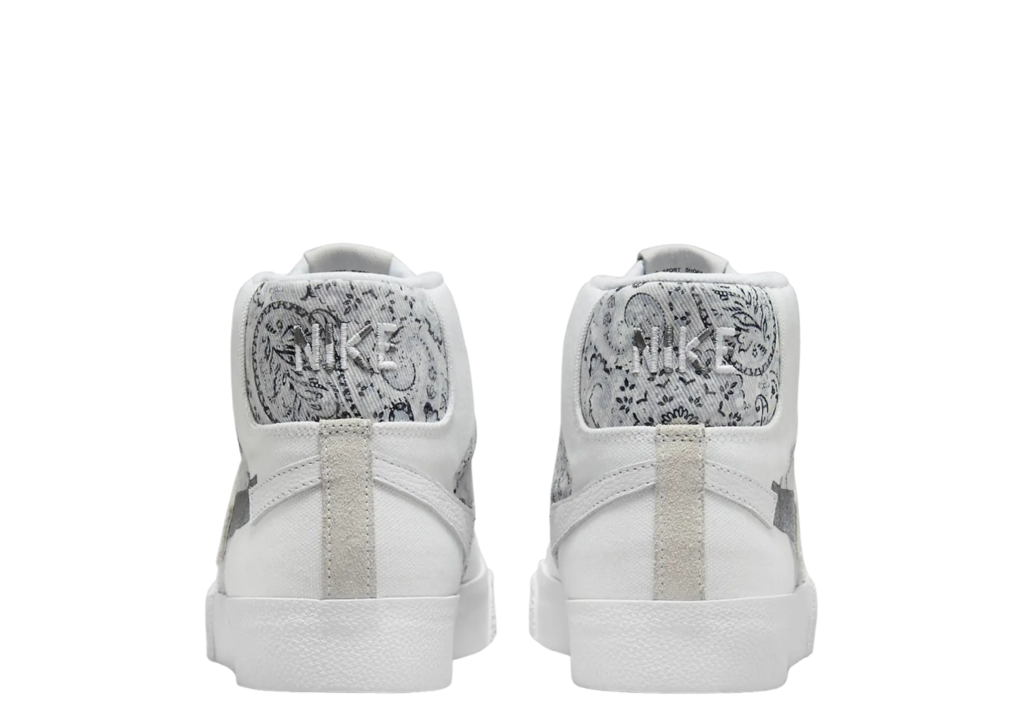 Nike SB Zoom Blazer Mid Premium Floral White Grey - photo 3
