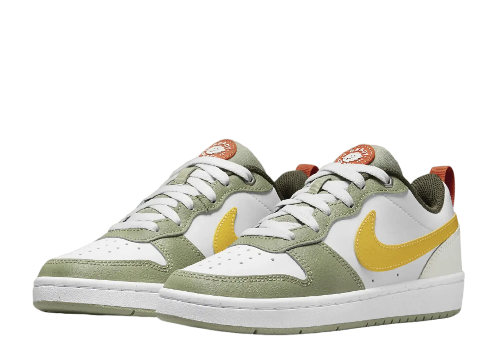 Nike Court Borough White Vivid Sulfur (Grade School) - photo 2