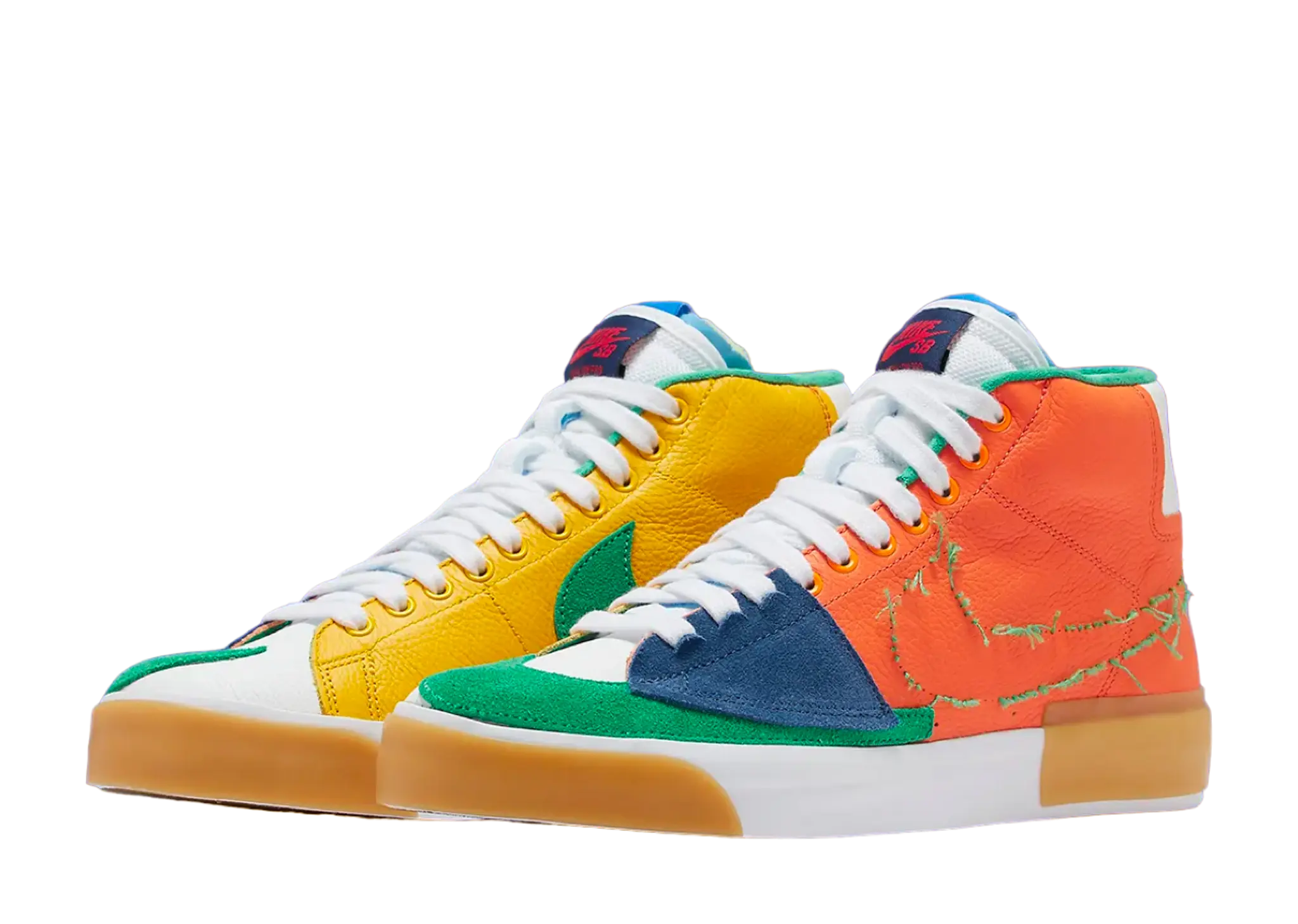 Nike SB Zoom Blazer Mid Edge Safety Orange University Gold - photo 2