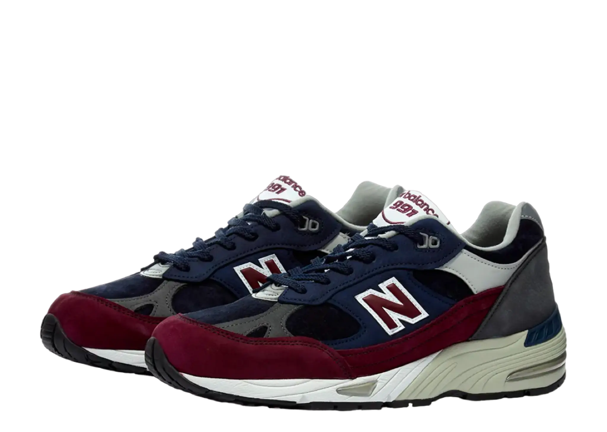 New Balance 991 Navy Burgundy - photo 2