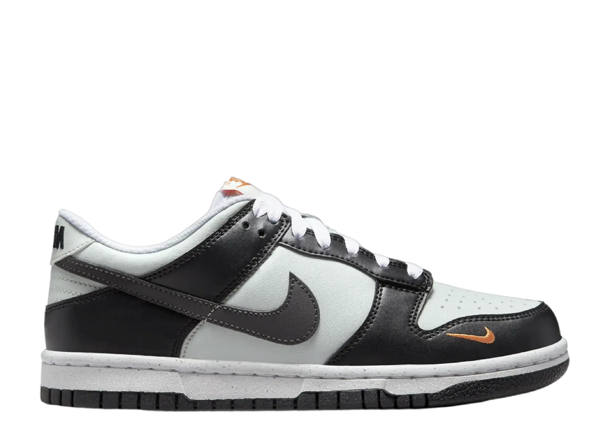 Nike Dunk Low Black Bright Mandarin (Grade School)