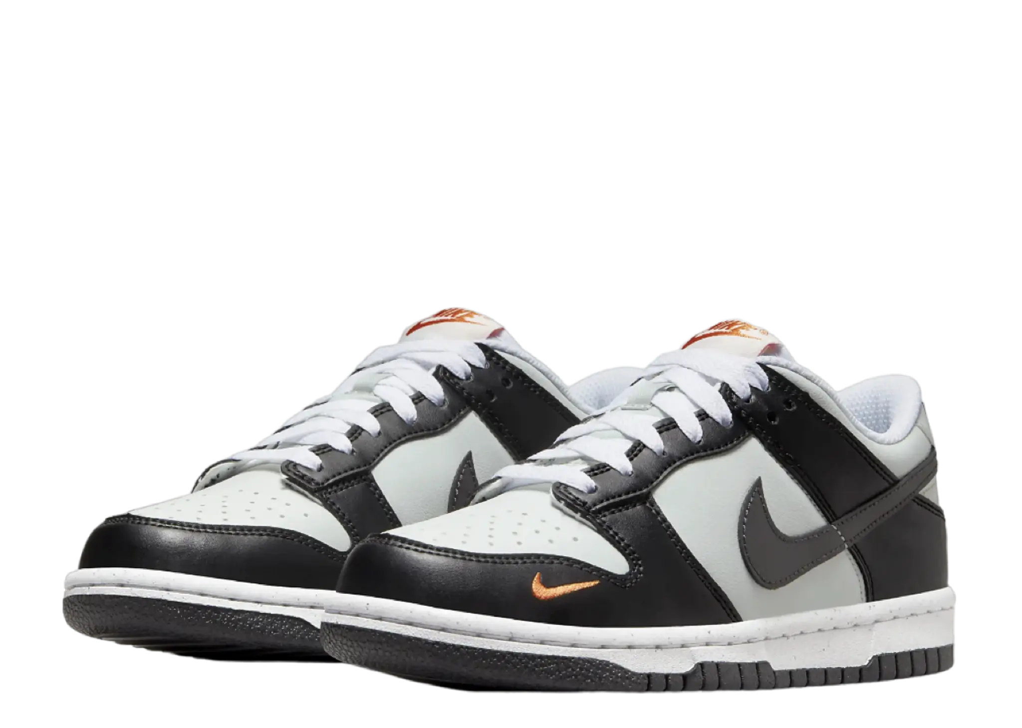 Nike Dunk Low Black Bright Mandarin (Grade School) - photo 2