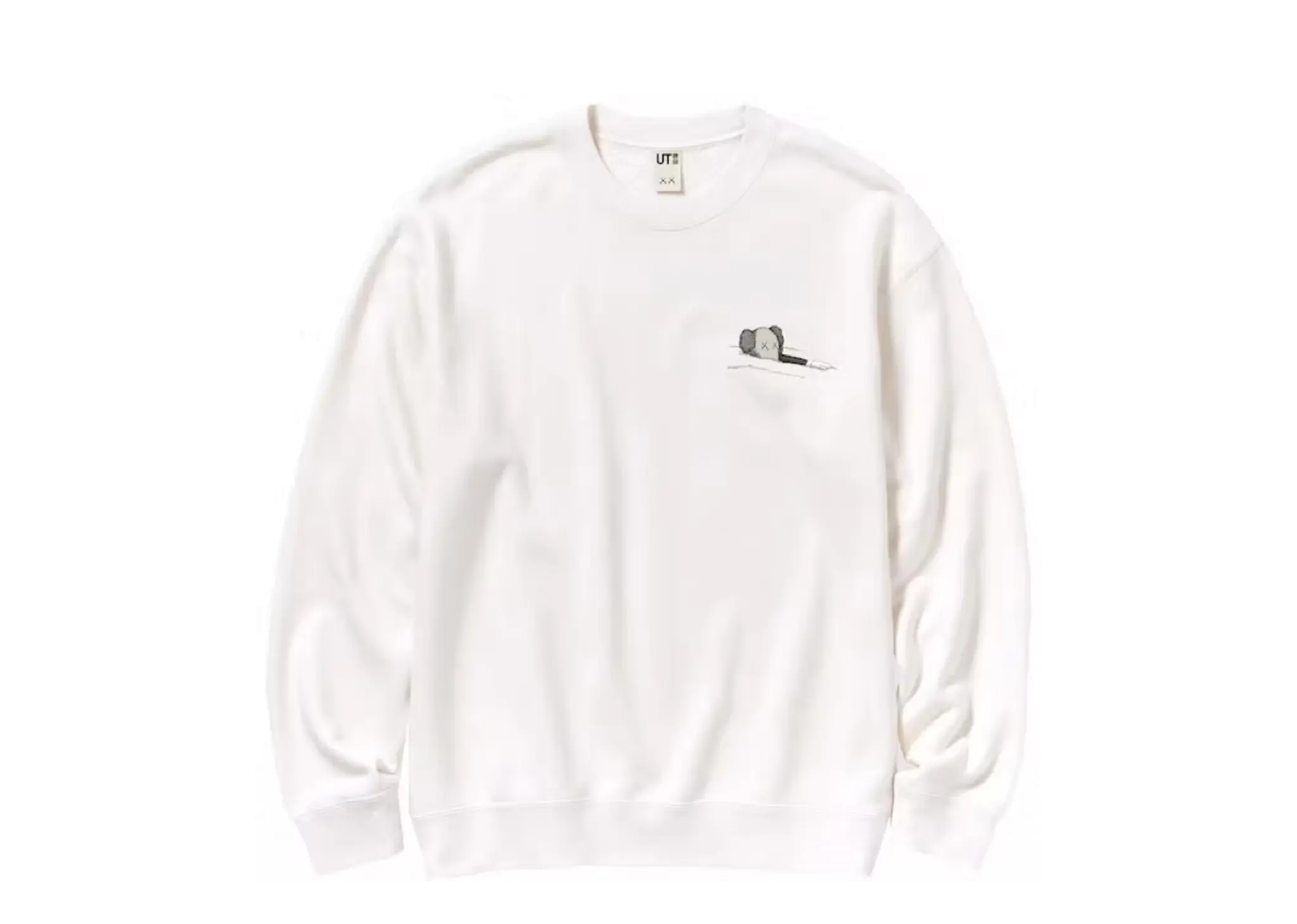 KAWS x Uniqlo Longsleeve Sweatshirt White (Asia Sizing) - photo 2