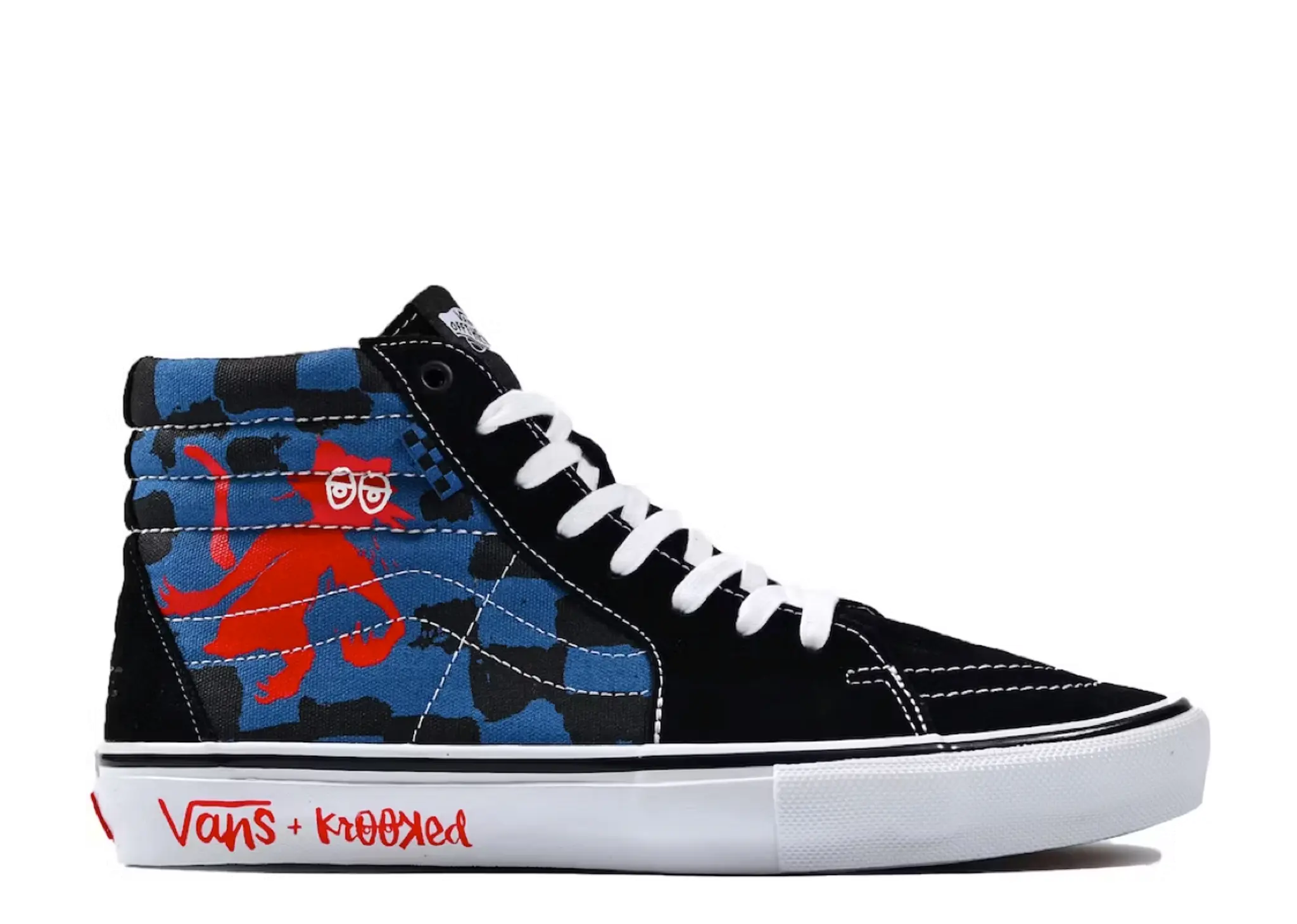 Vans Sk8-Hi Krooked By Natas For Ray Black Blue