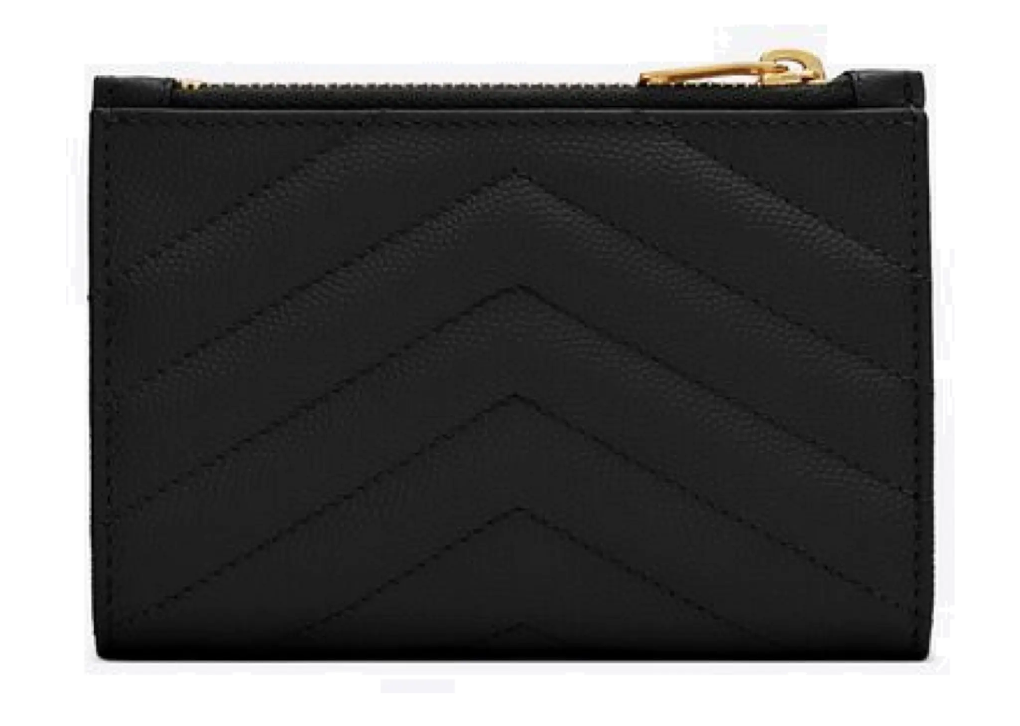 Saint Laurent Cassandre Matelassé Fragments Zipped Bi-Fold Wallet - photo 2