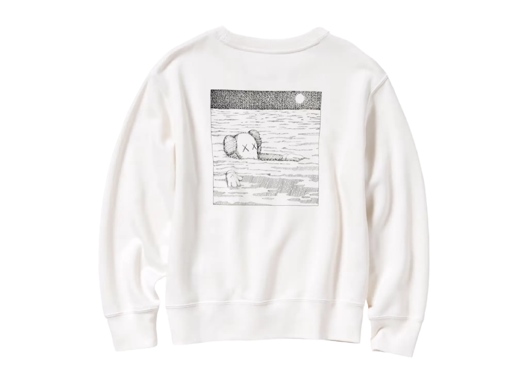 KAWS x Uniqlo Crewneck Sweater Kids White - photo 2