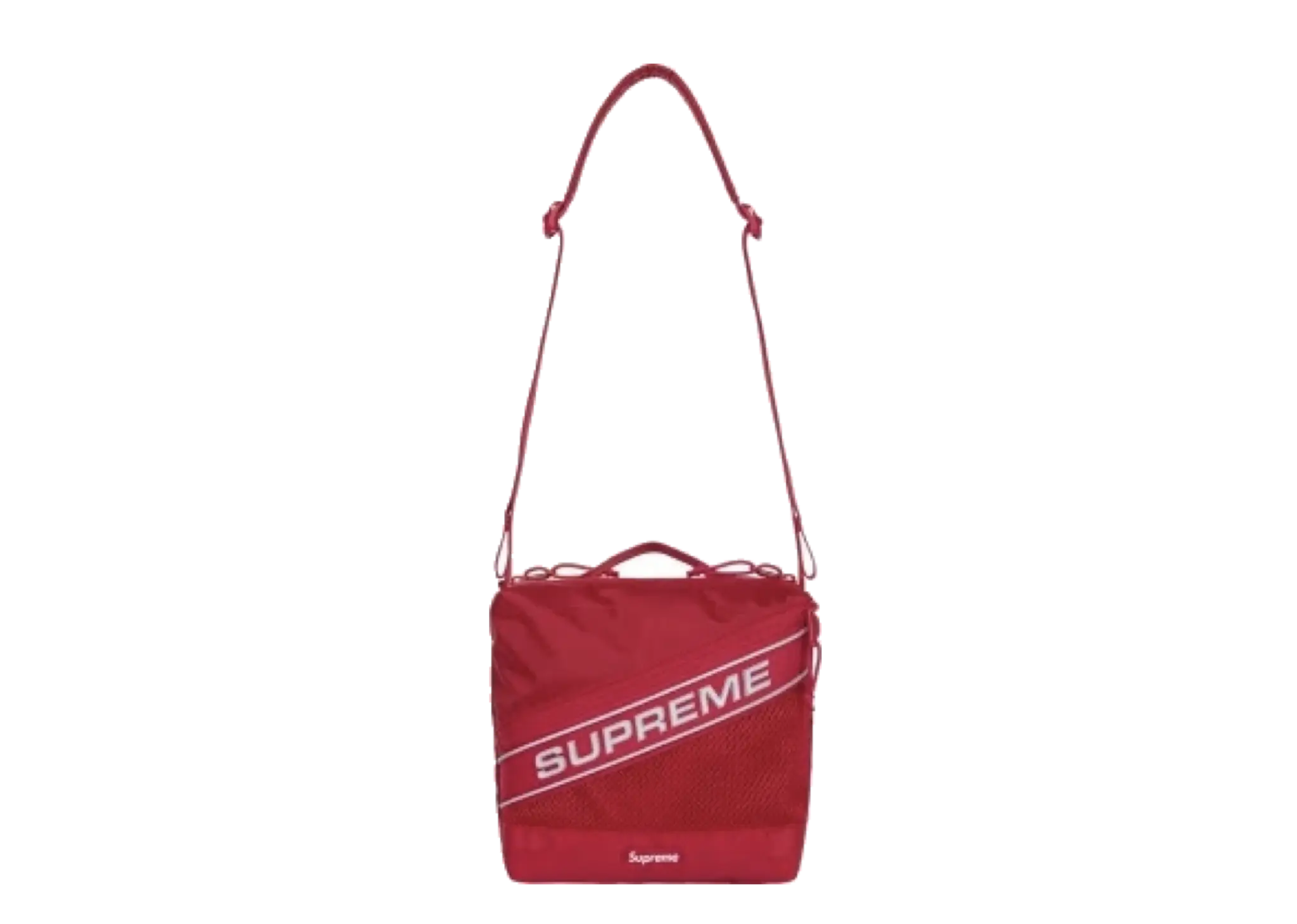 Supreme Shoulder Bag Reflective Logo Red