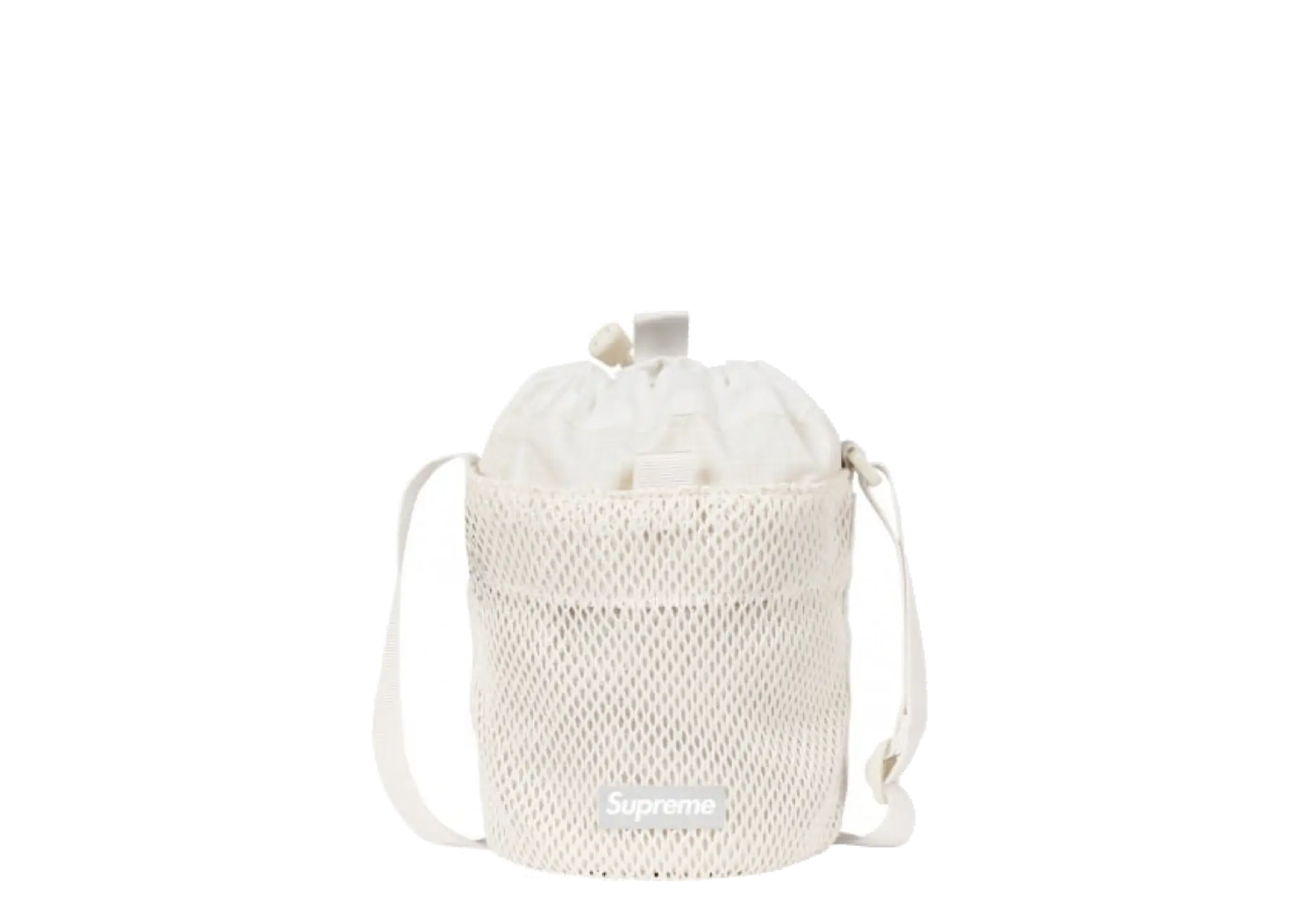 Supreme Small Cinch Pouch Reflective Logo White - photo 3