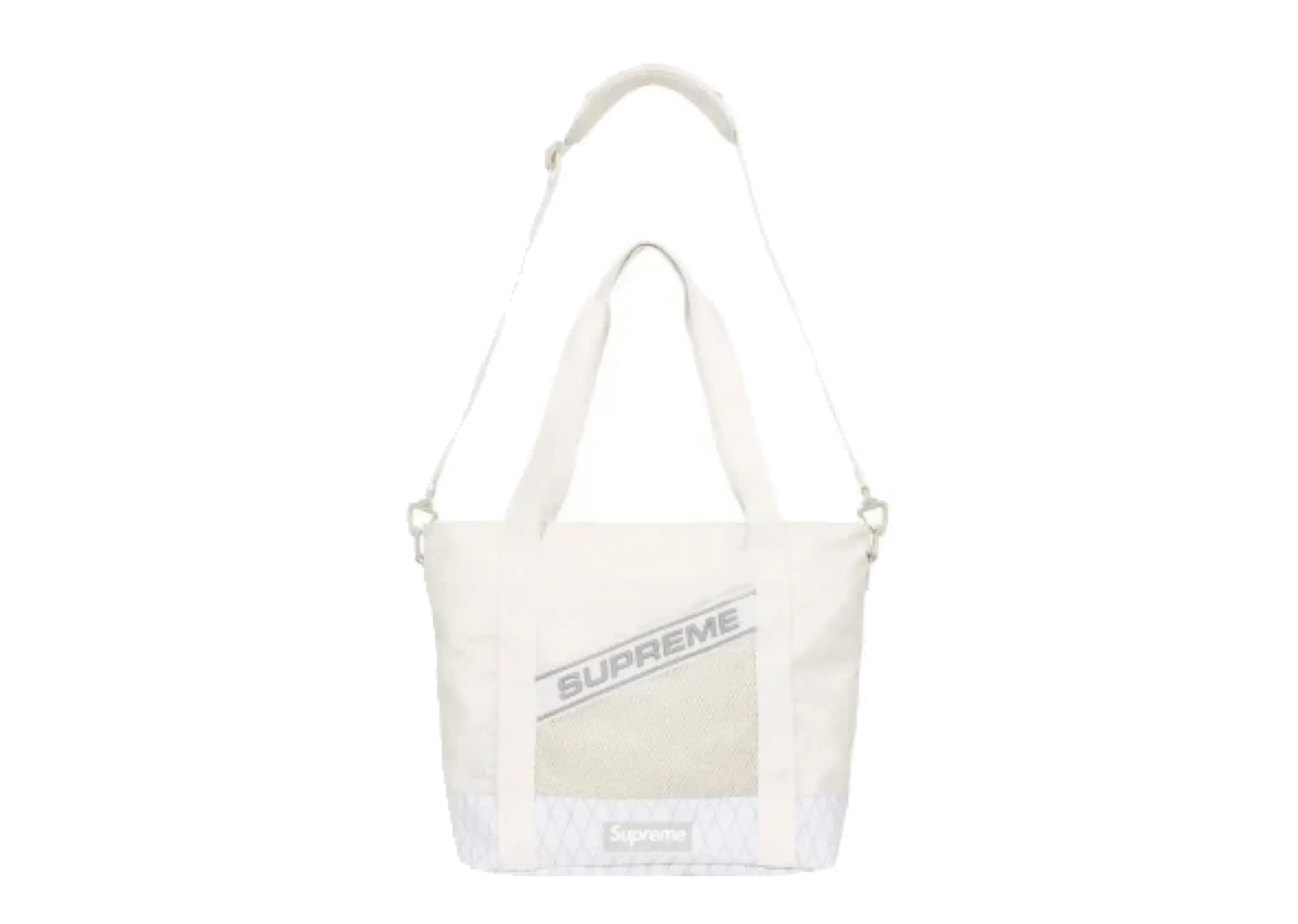 Supreme Tote Bag Reflective Logo White - photo 3
