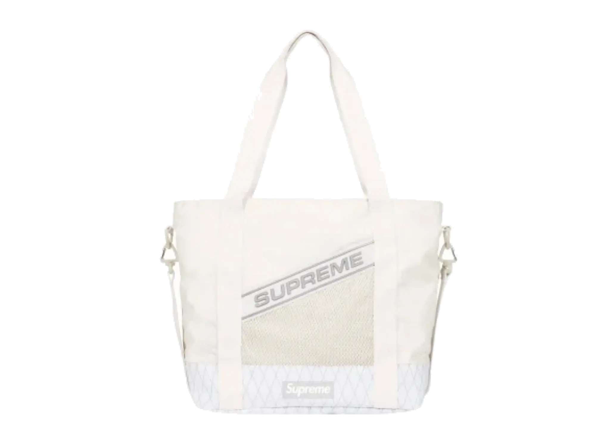 Supreme Tote Bag Reflective Logo White