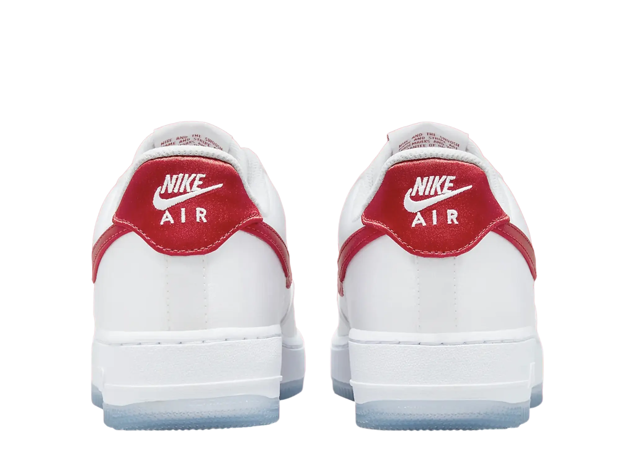 Nike Air Force 1 Low Satin White Red (Women's) - photo 3