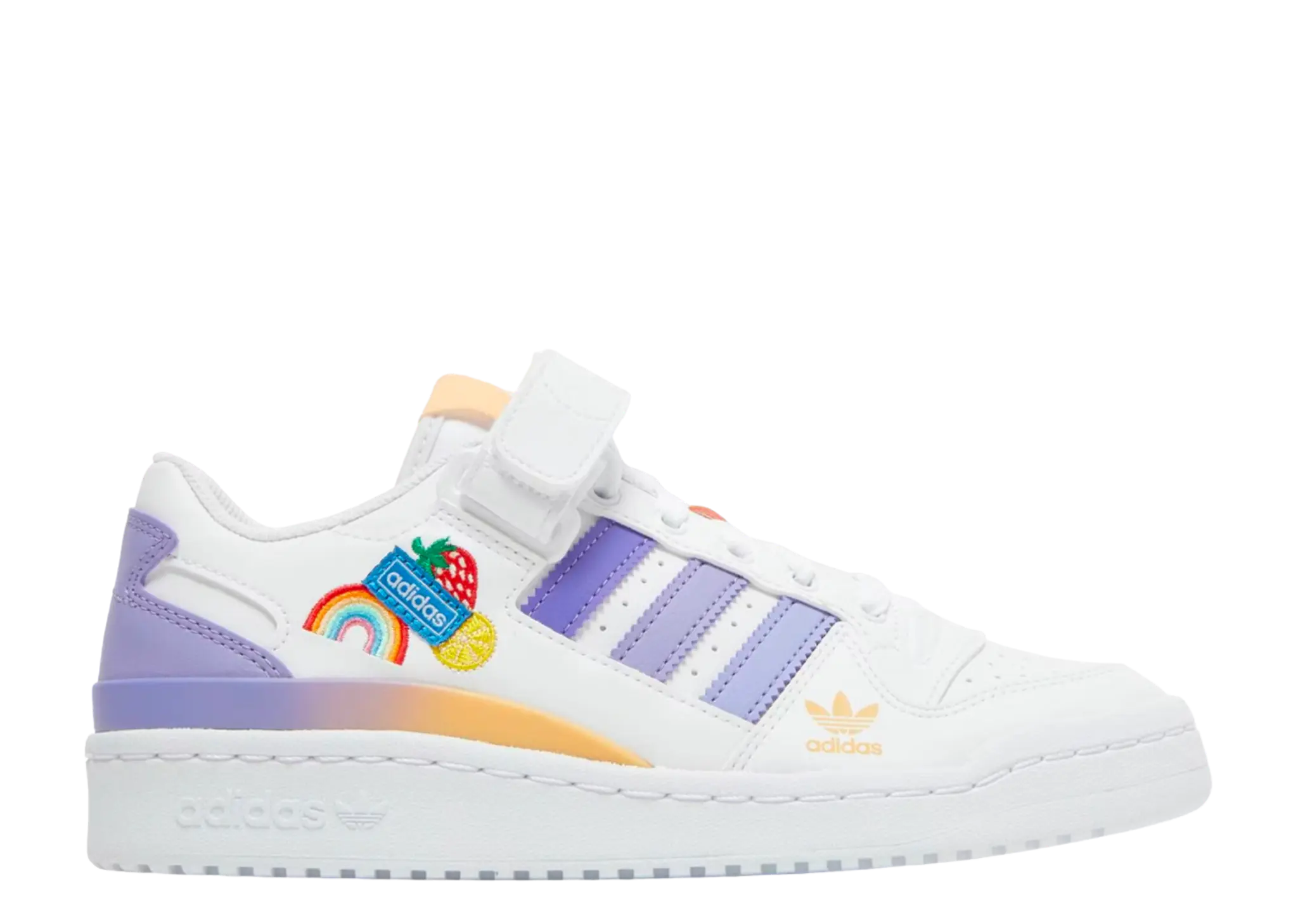 Adidas Forum Low White Light Purple (Grade School)