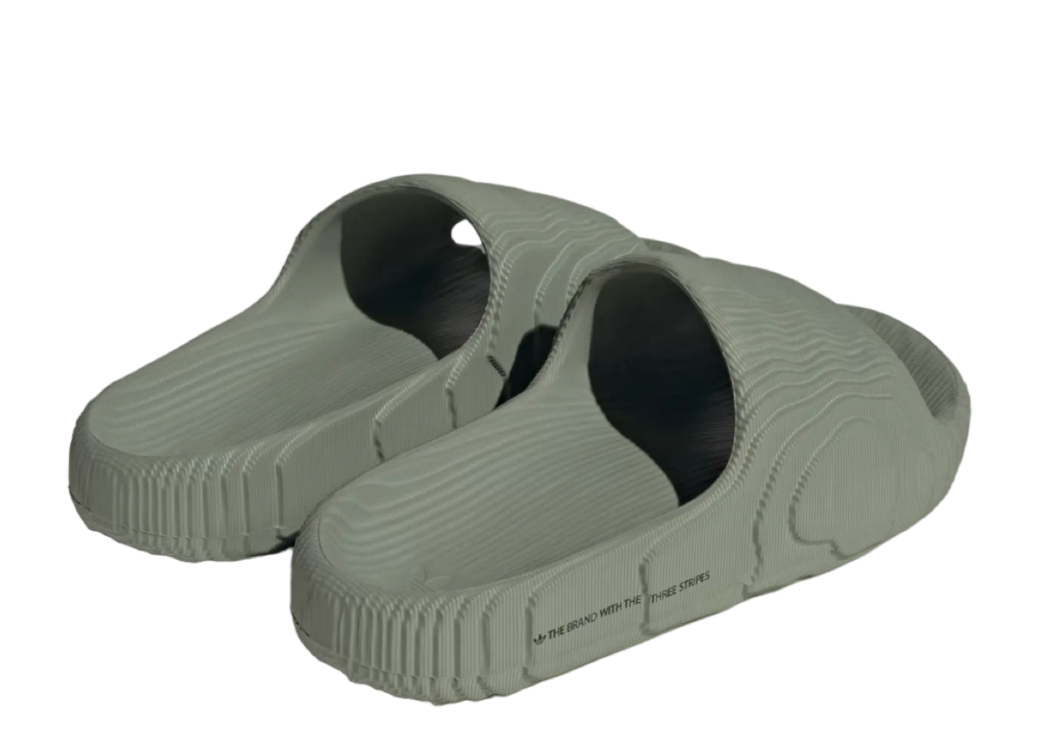 Adidas Adilette 22 Slides Silver Green - photo 3