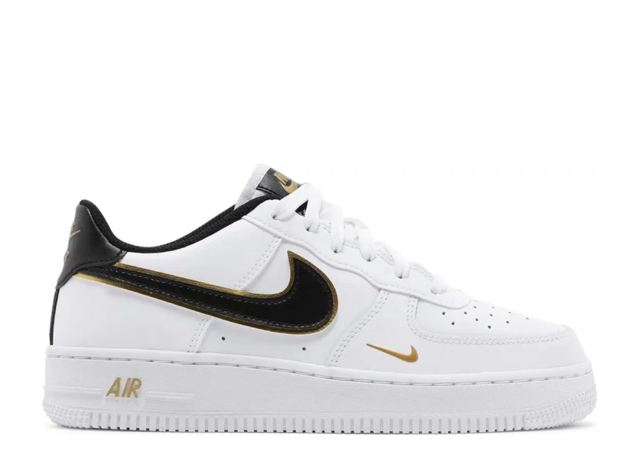 Air Force 1 LV8 'White Metallic Gold' (Grade School)