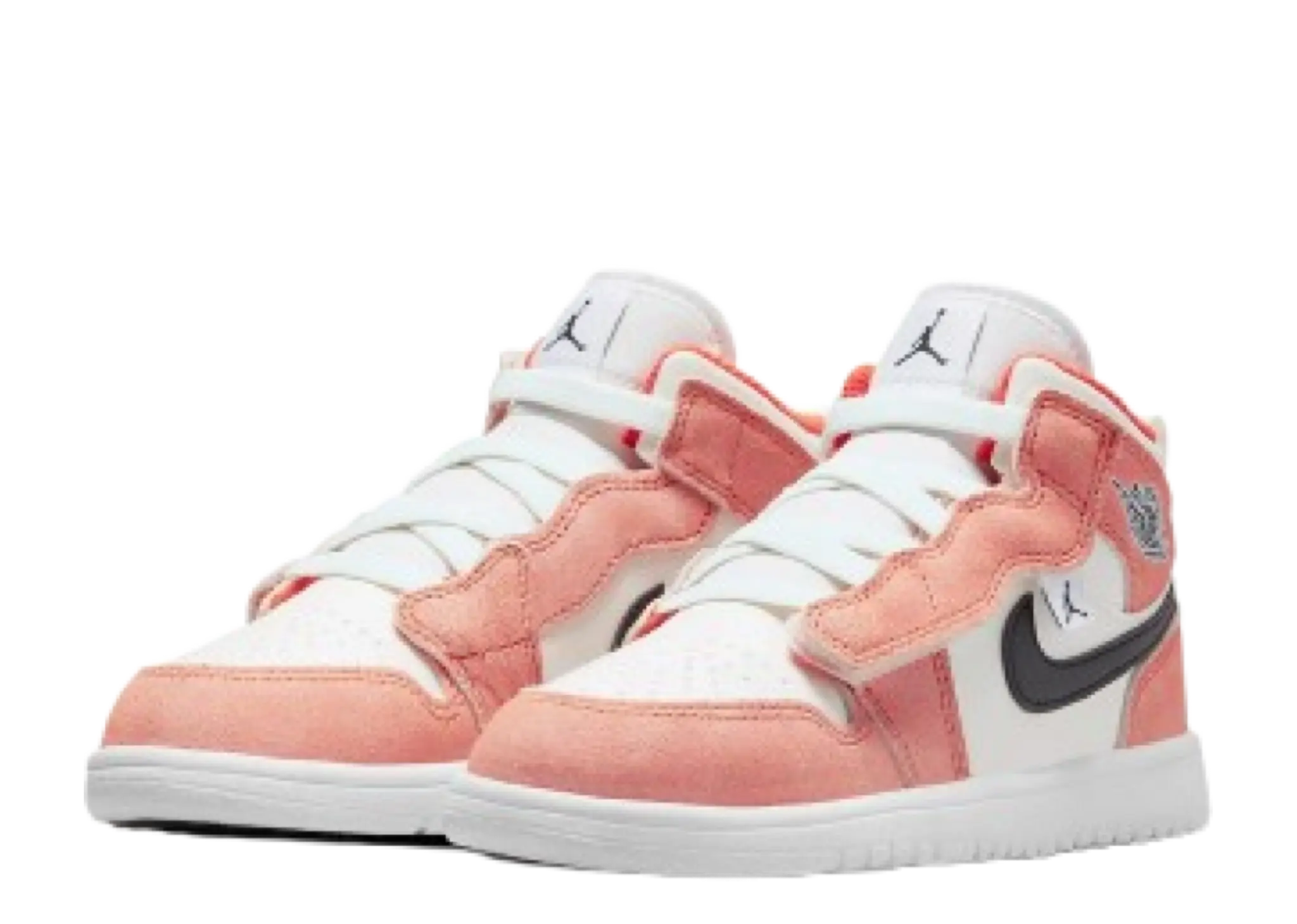 Air Jordan 1 Mid Alt SE Orange Suede (Pre-School) - photo 2