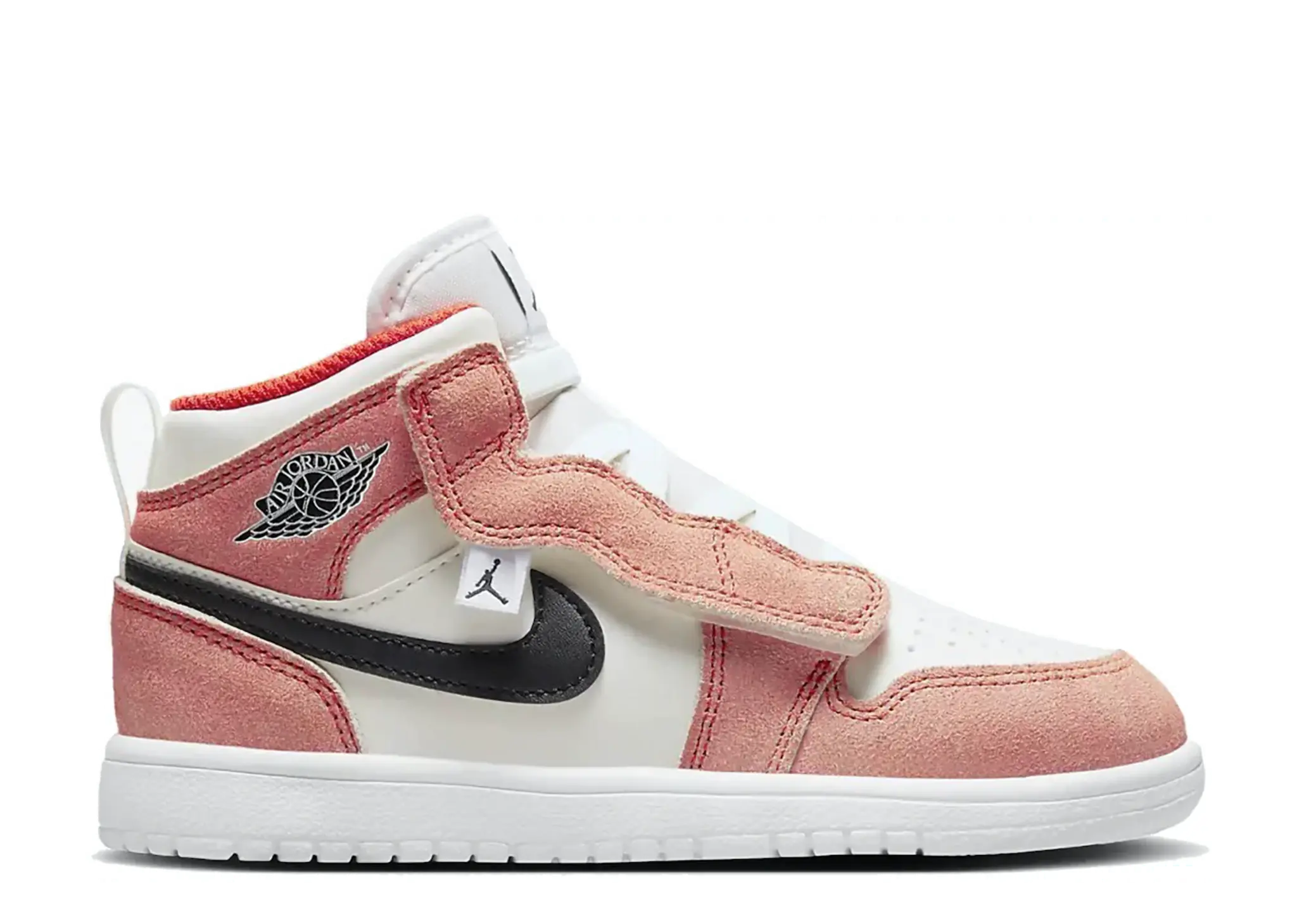 Air Jordan 1 Mid Alt SE Orange Suede (Pre-School)