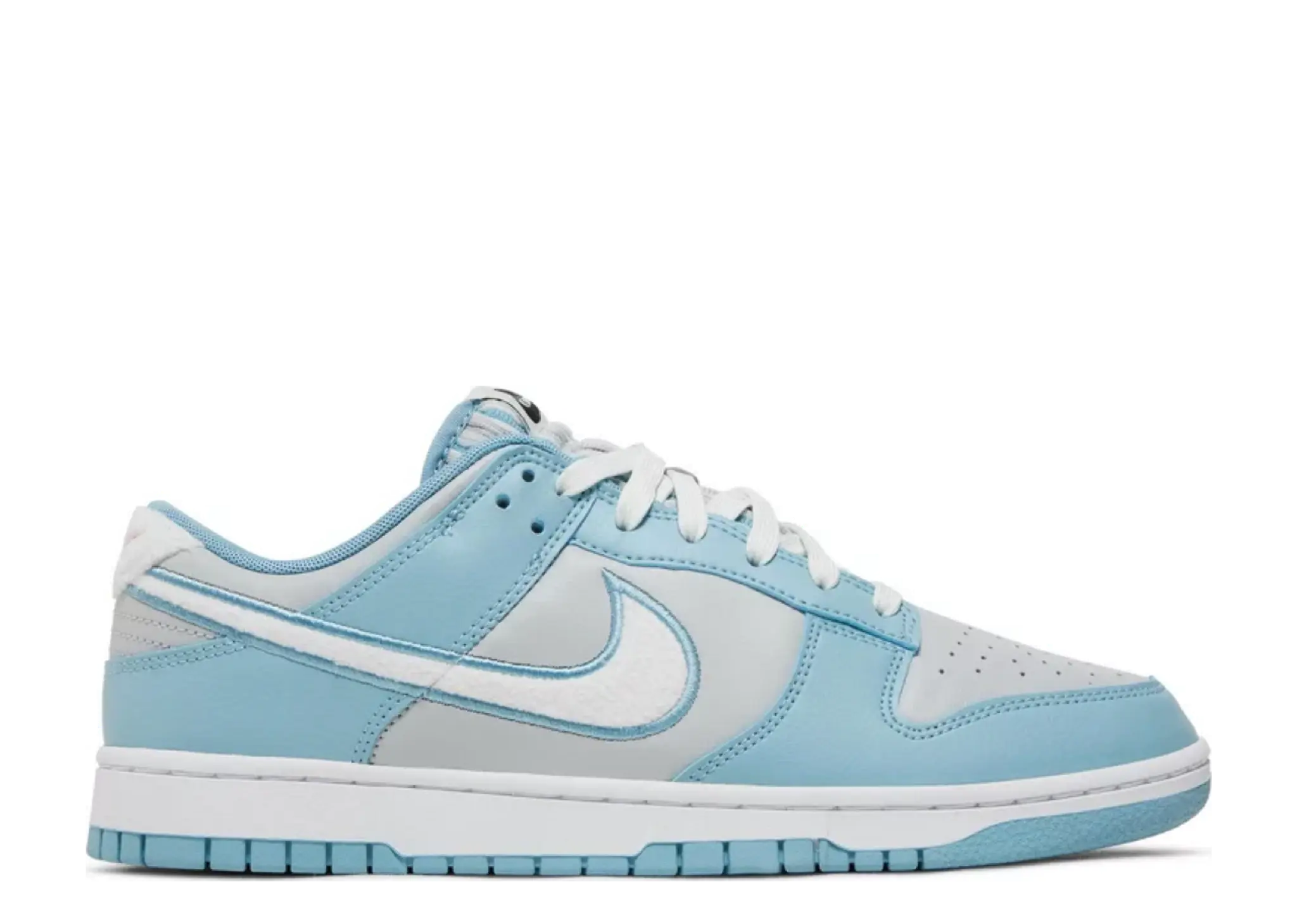 Nike Dunk Low 'Fleece Swoosh - Light Blue'