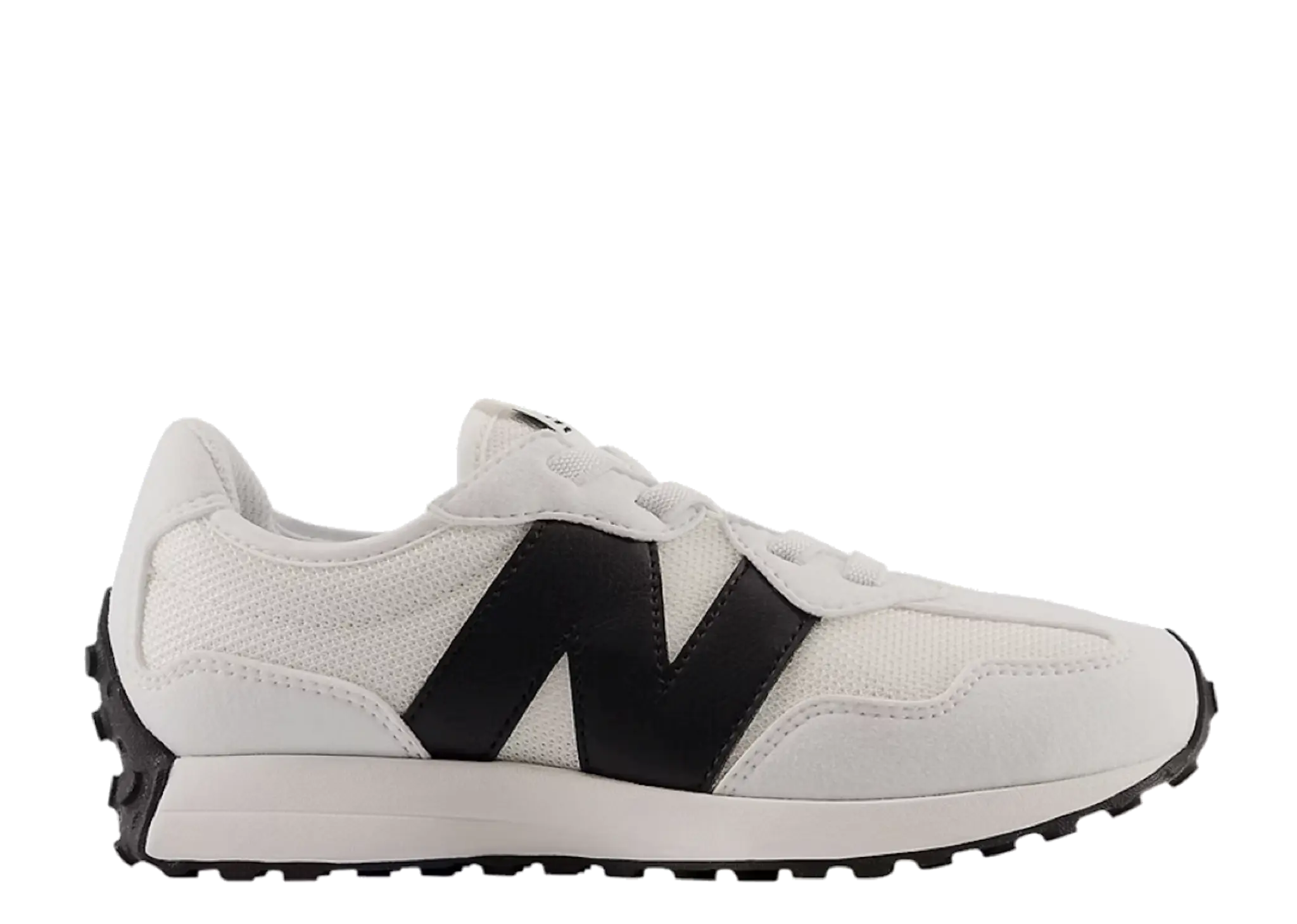 New Balance 327 Bungee Lace White Black (Pre-School)