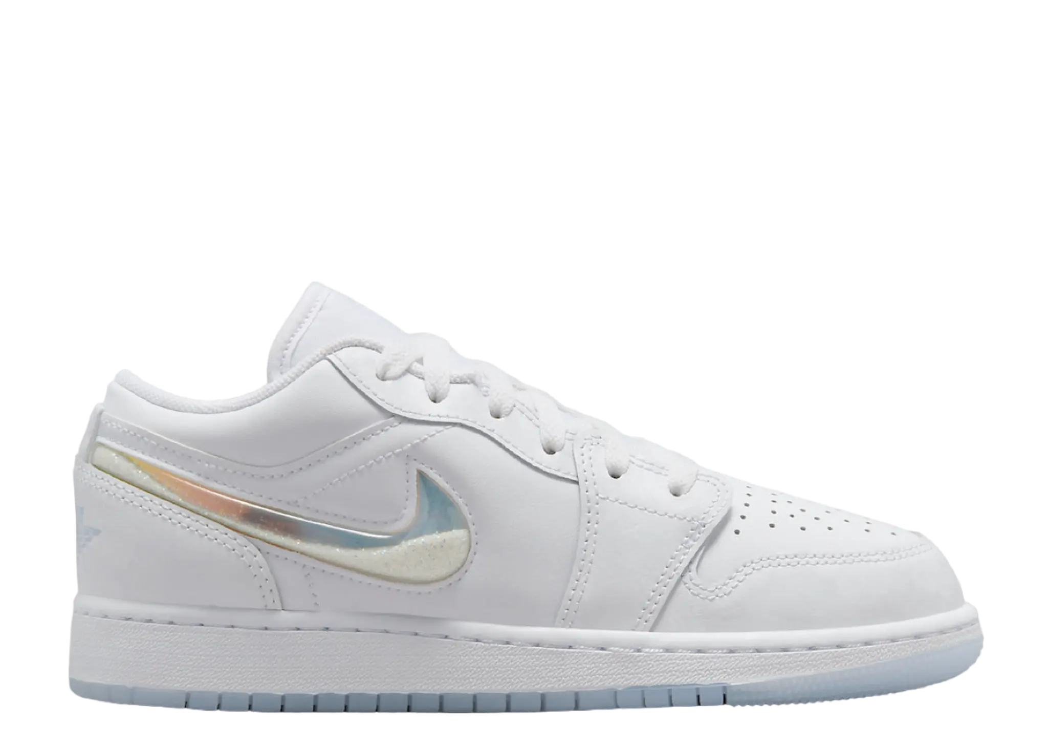 Air Jordan 1 Low Glitter Swoosh (Grade School)