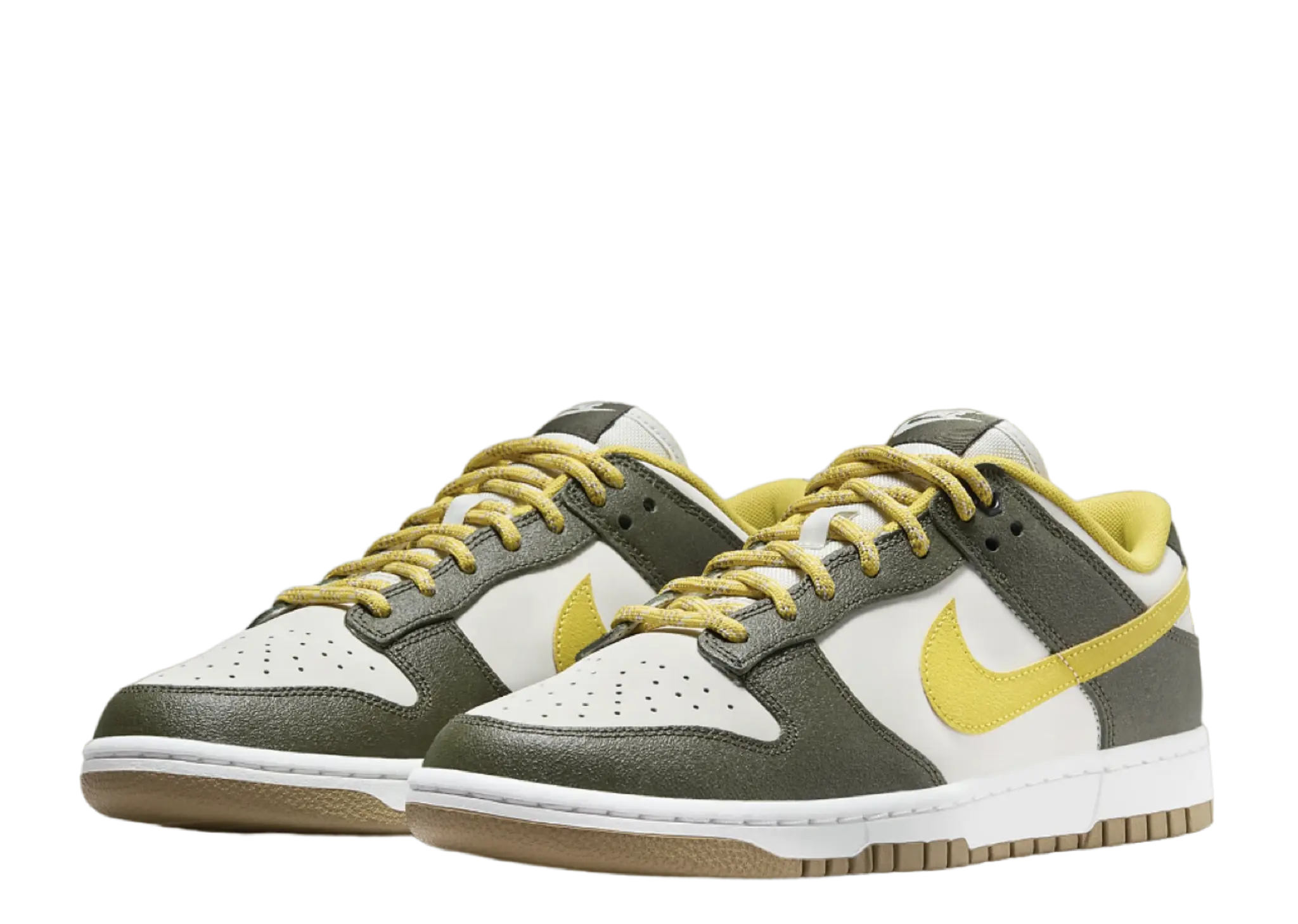 Nike Dunk Low Retro Premium Cargo Khaki Vivid Sulfur - photo 2