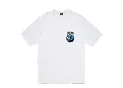 Stussy x Born X Raised 8 Ball Tee White | Kick Avenue