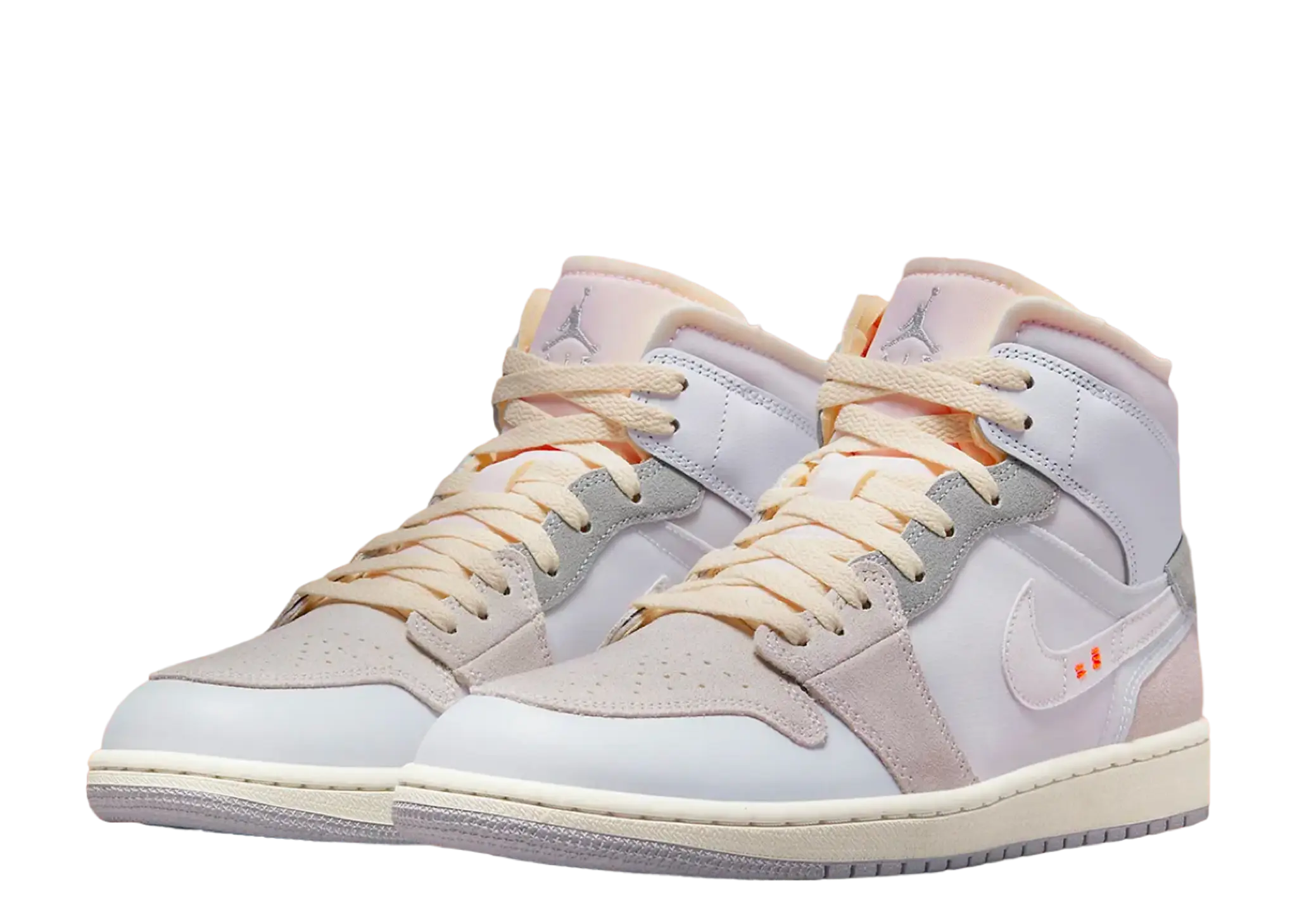 Air Jordan 1 Mid SE Craft Inside Out White Grey (Grade School) - photo 2