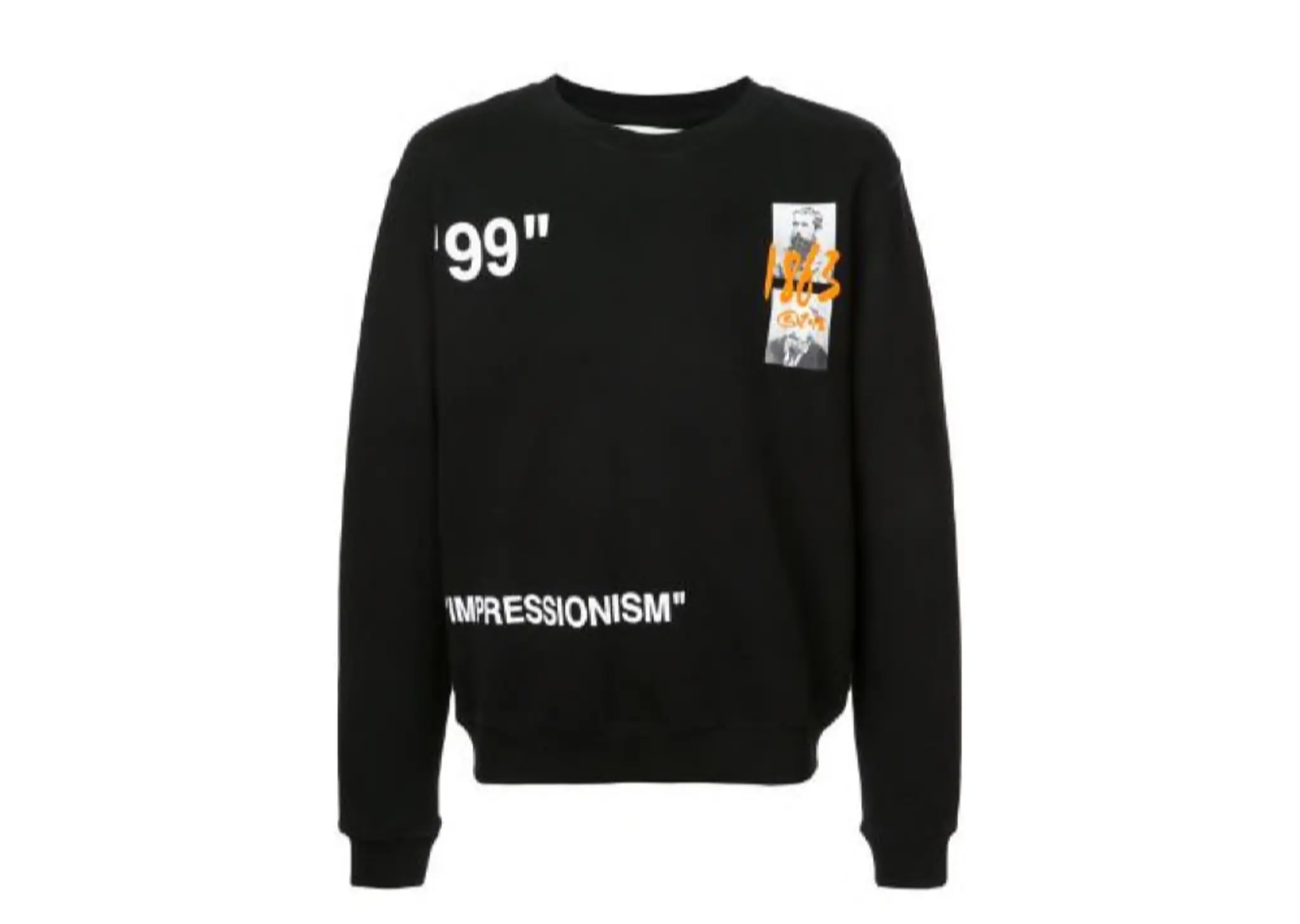 Off-White Crewneck Summer 1863 Impressionism Black
