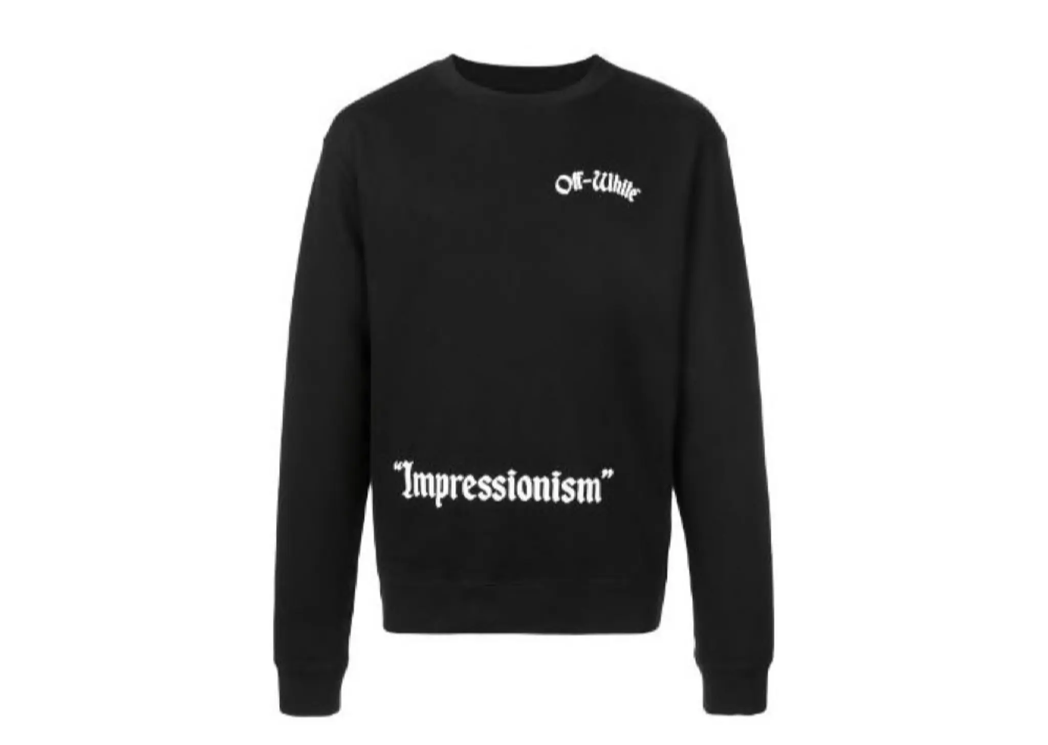Off-White Crewneck Impressionism Black
