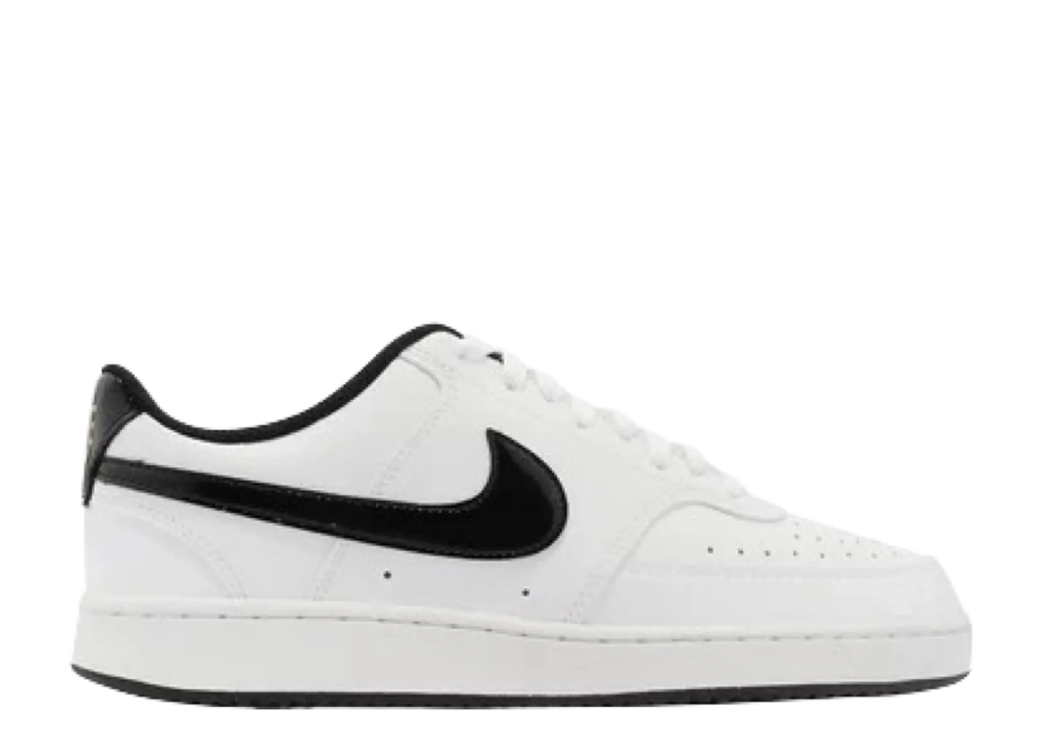 Nike Court Vision Low White Black Metallic Gold