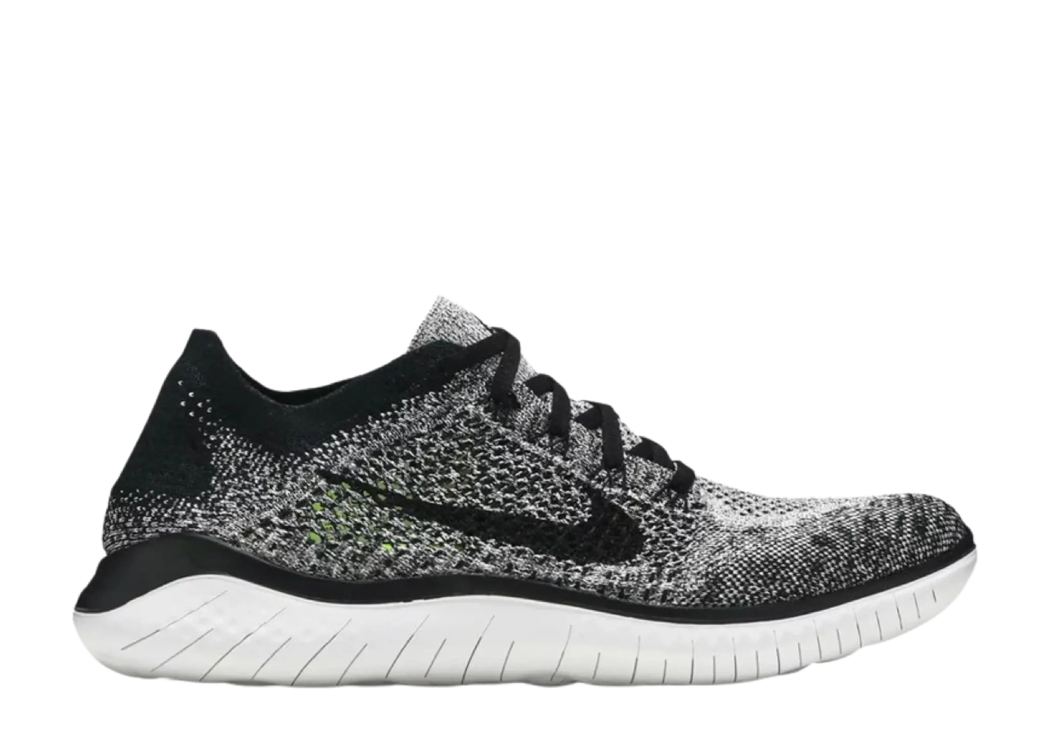 Nike Free RN Flyknit 2018 Black White Ombre