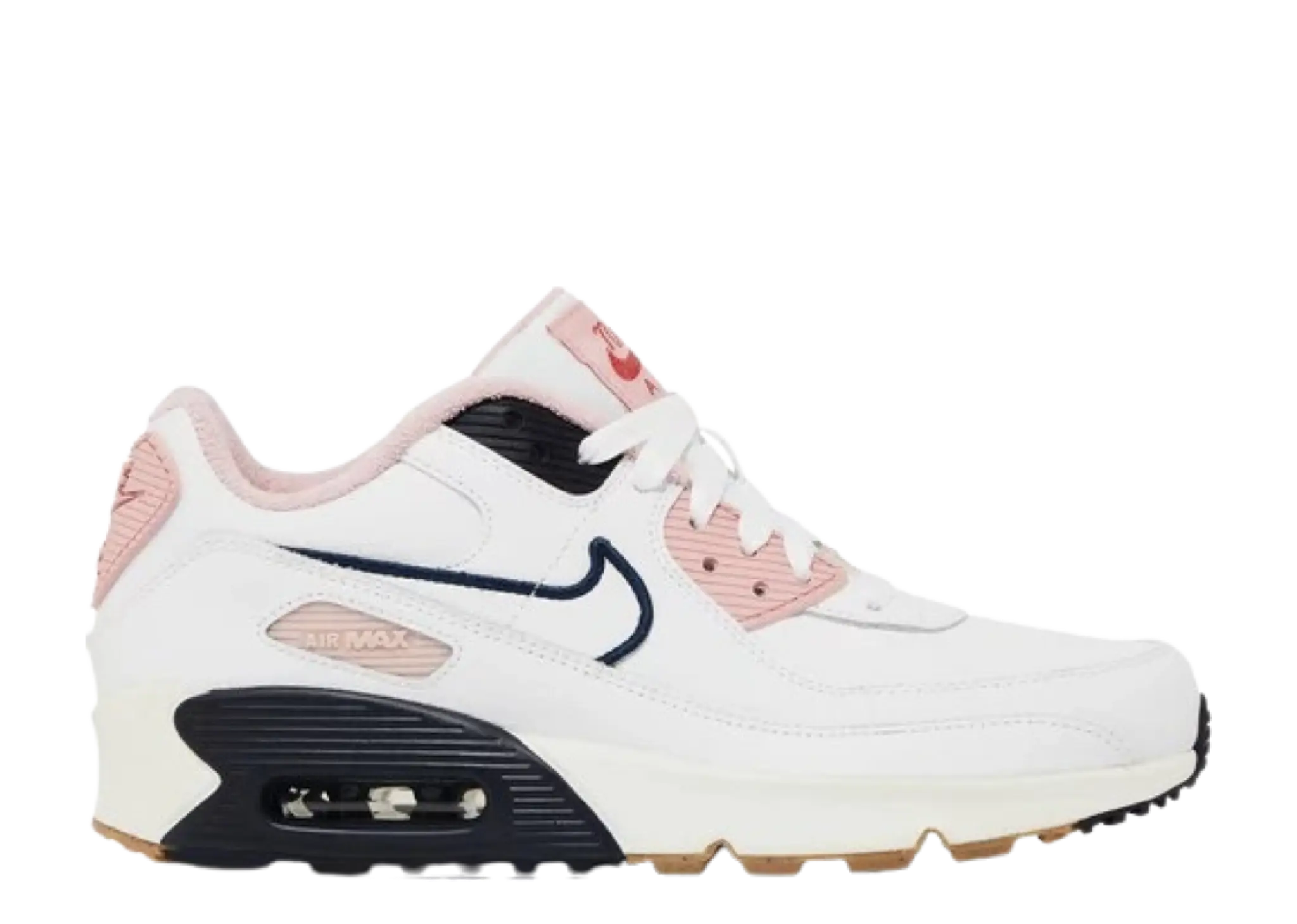 Nike Air Max 90 Leather SE White Pink Glaze (Women's)