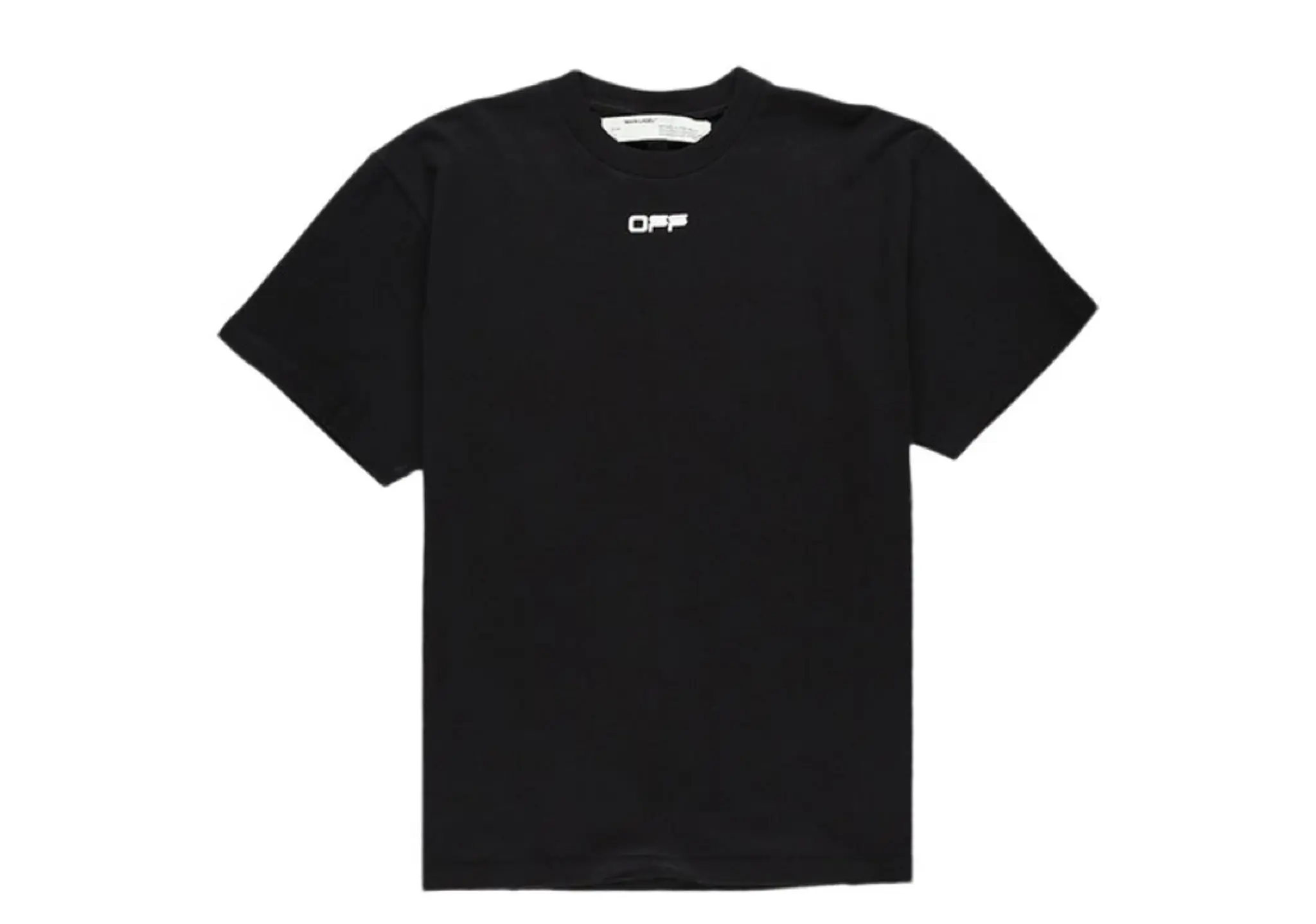 Off-White Slim Fit Airport Tape T-Shirt Black