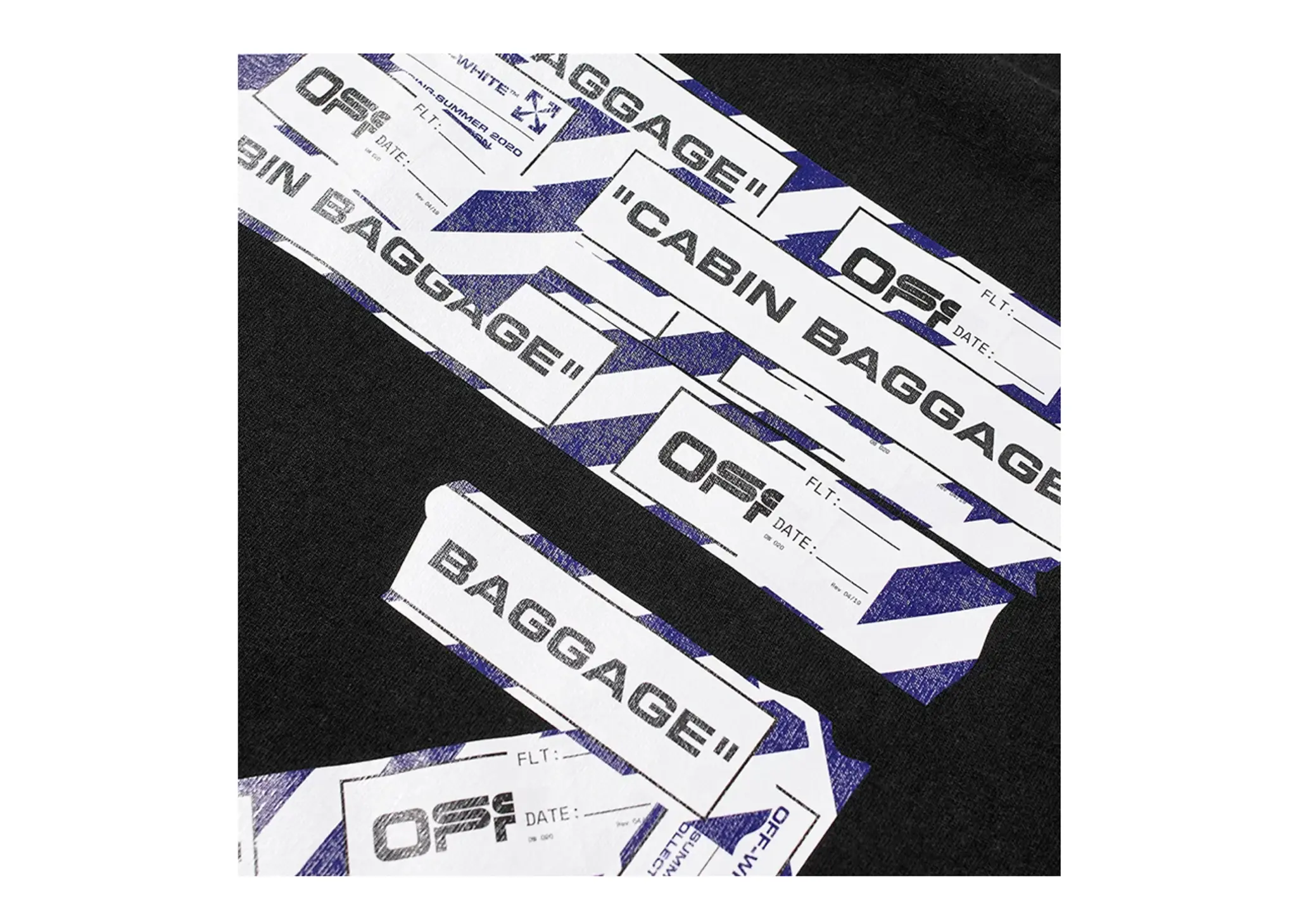 Off-White Slim Fit Airport Tape T-Shirt Black - photo 3