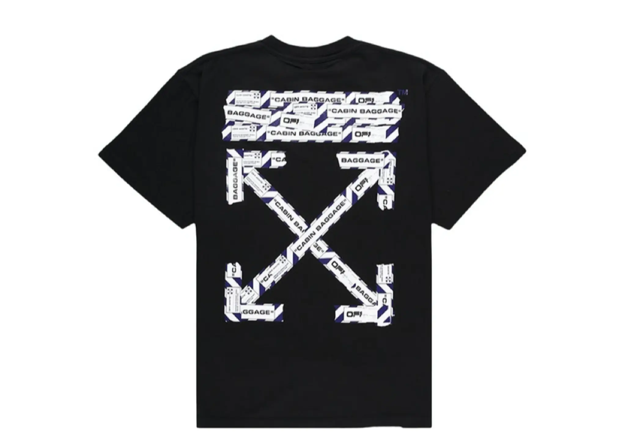 Off-White Oversized Fit Airport Tape T-Shirt Black/Multicolor - photo 2