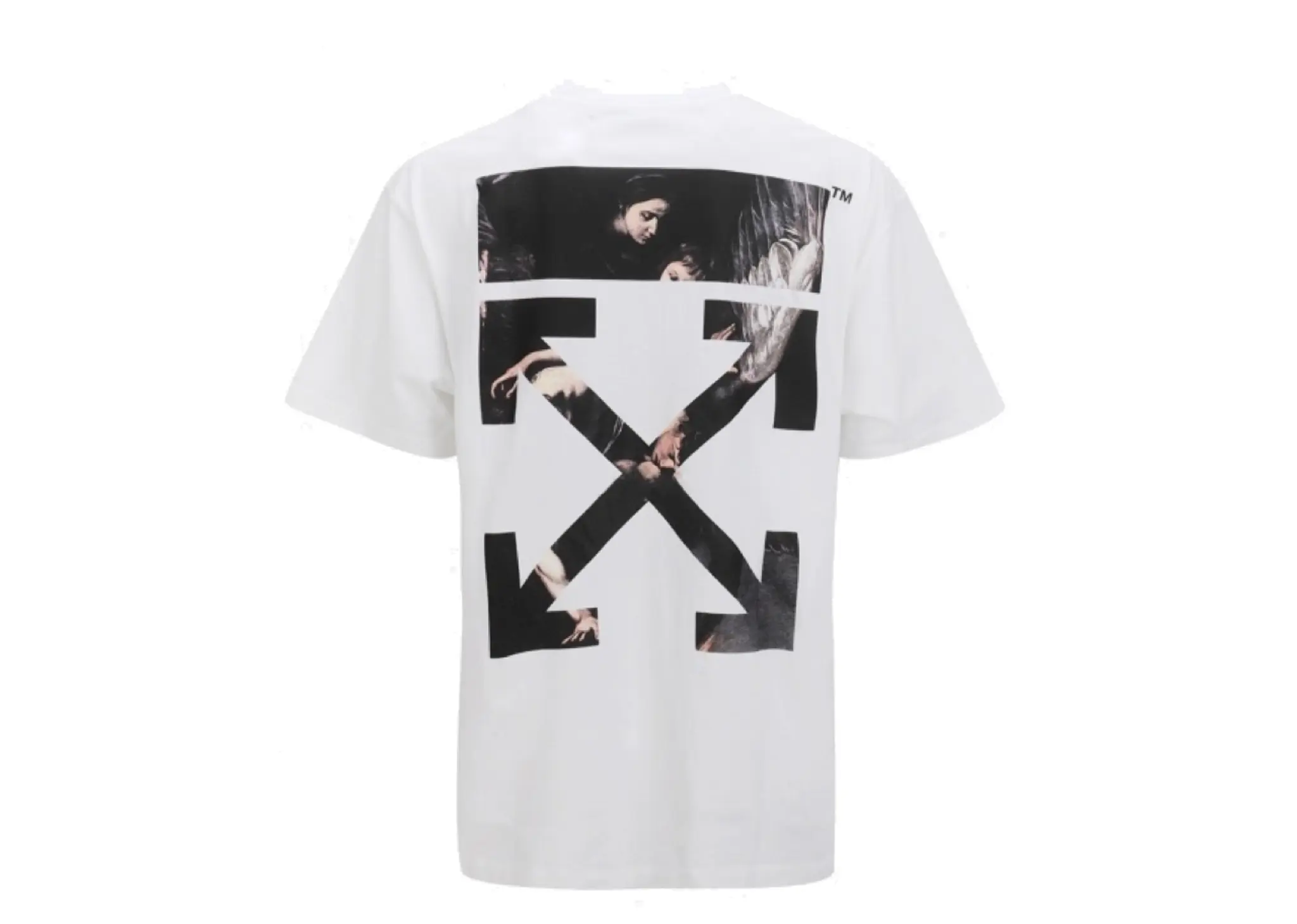 Off-White Oversized Fit Caravaggio Arrows T-Shirt White - photo 2