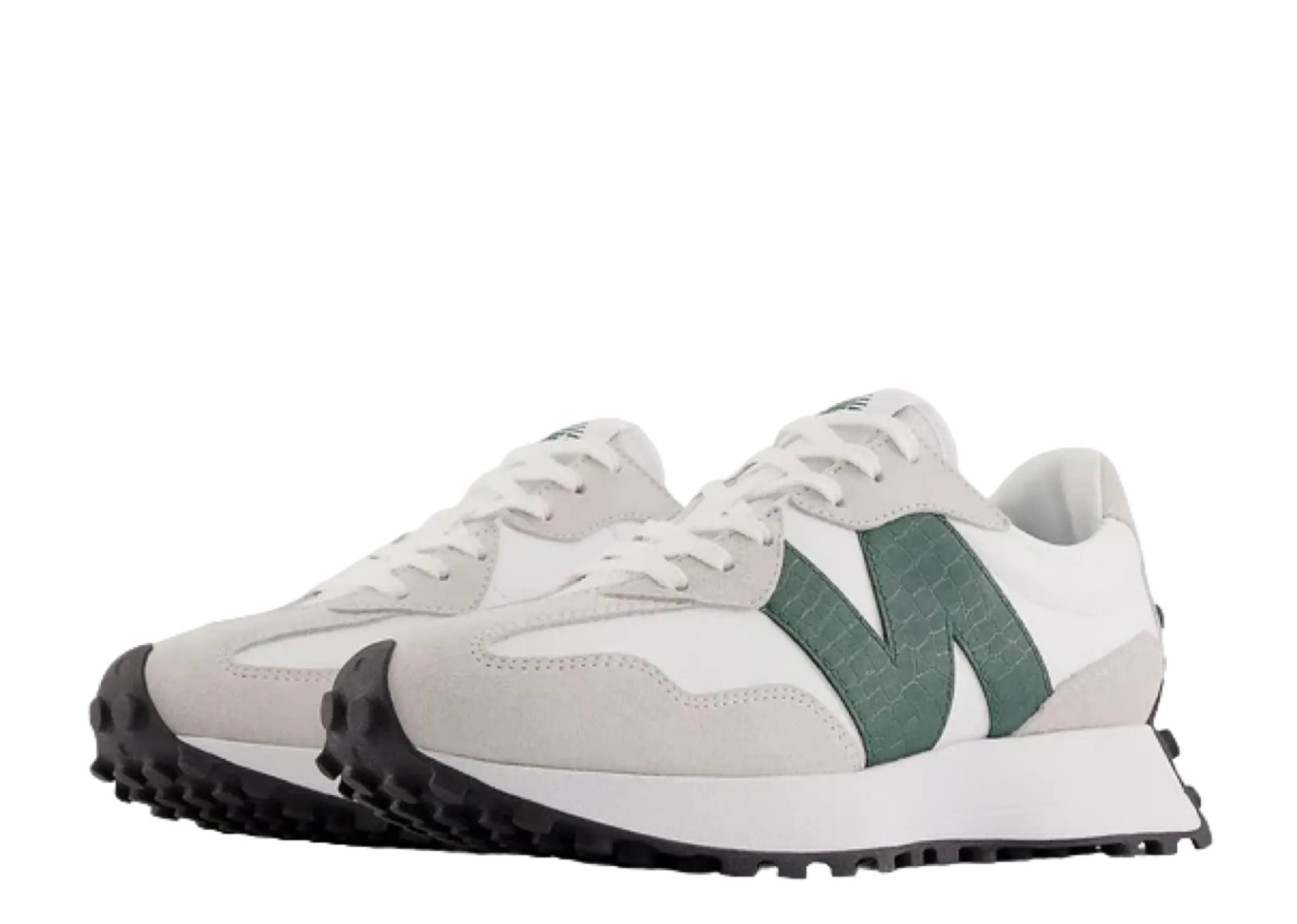 New Balance 327 White Nightwatch Green (Women's) - photo 2